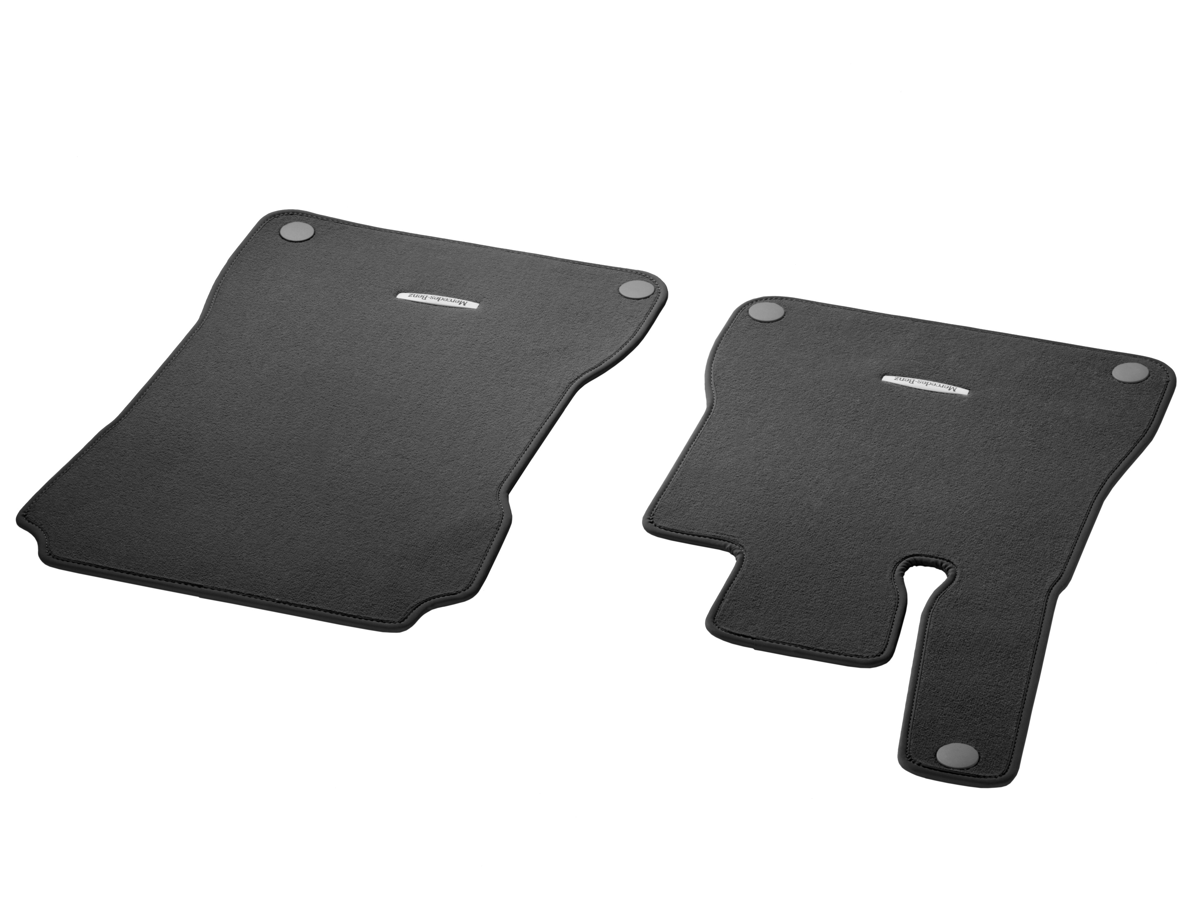 Tapis en velours CLASSIC, Kit, 2 pièces - LL, noir