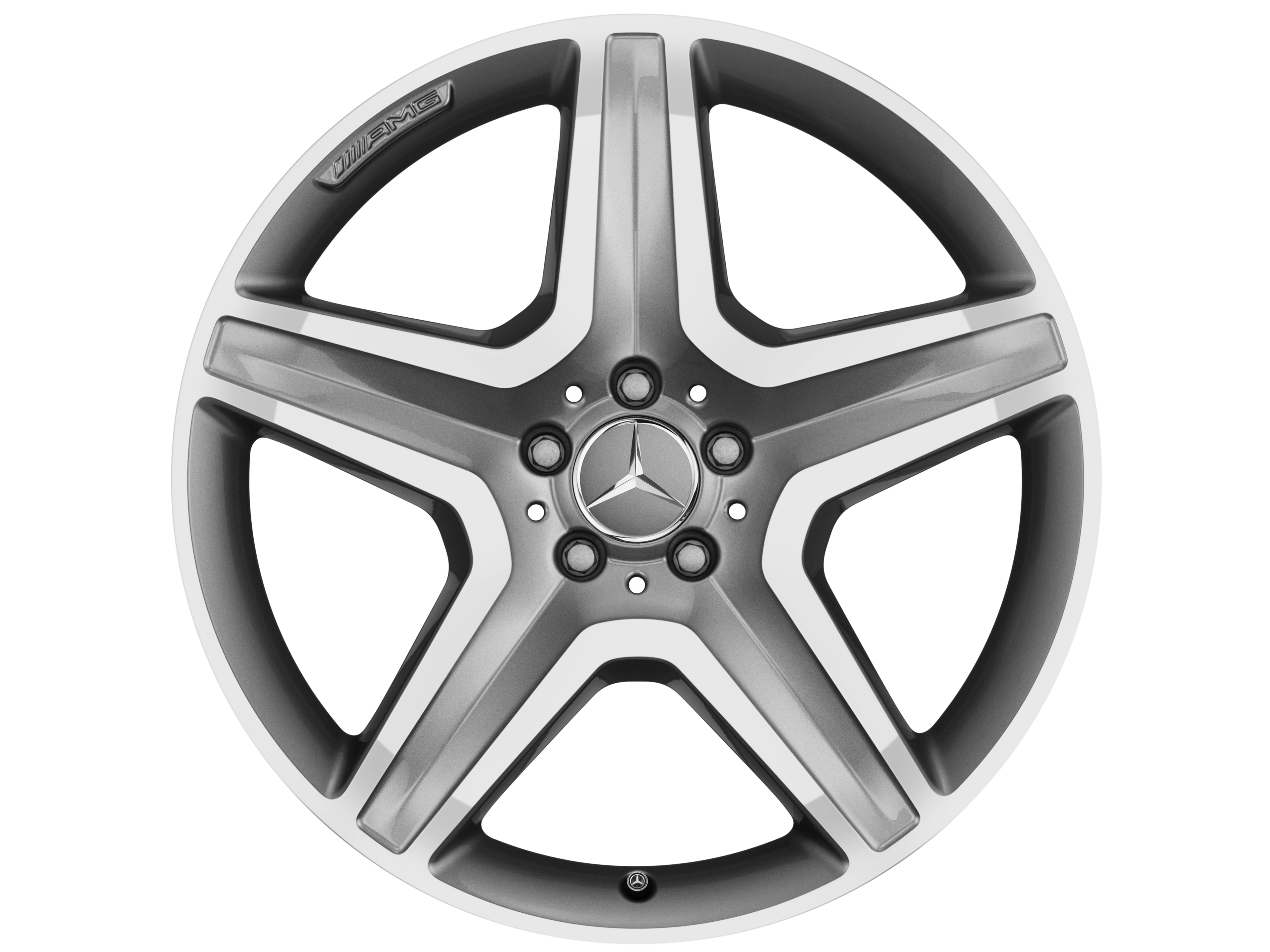 Jante AMG à 5 branches, 50,8 cm (20 pouces) - 9 J x 20 ET 57, gris titane, finition brillante