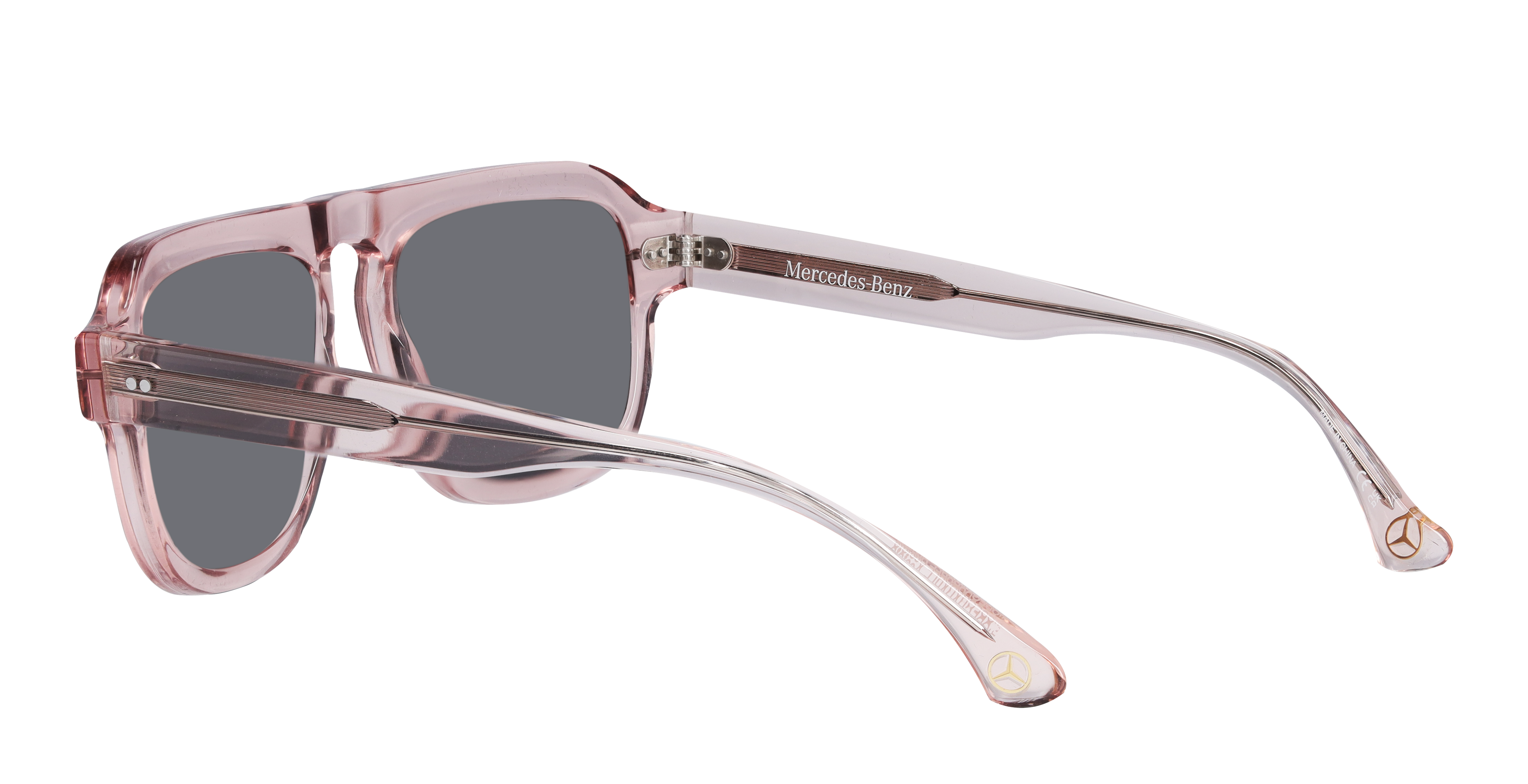Lunettes de soleil, Unisexe - vermeil / bronze, Acétate, transparent