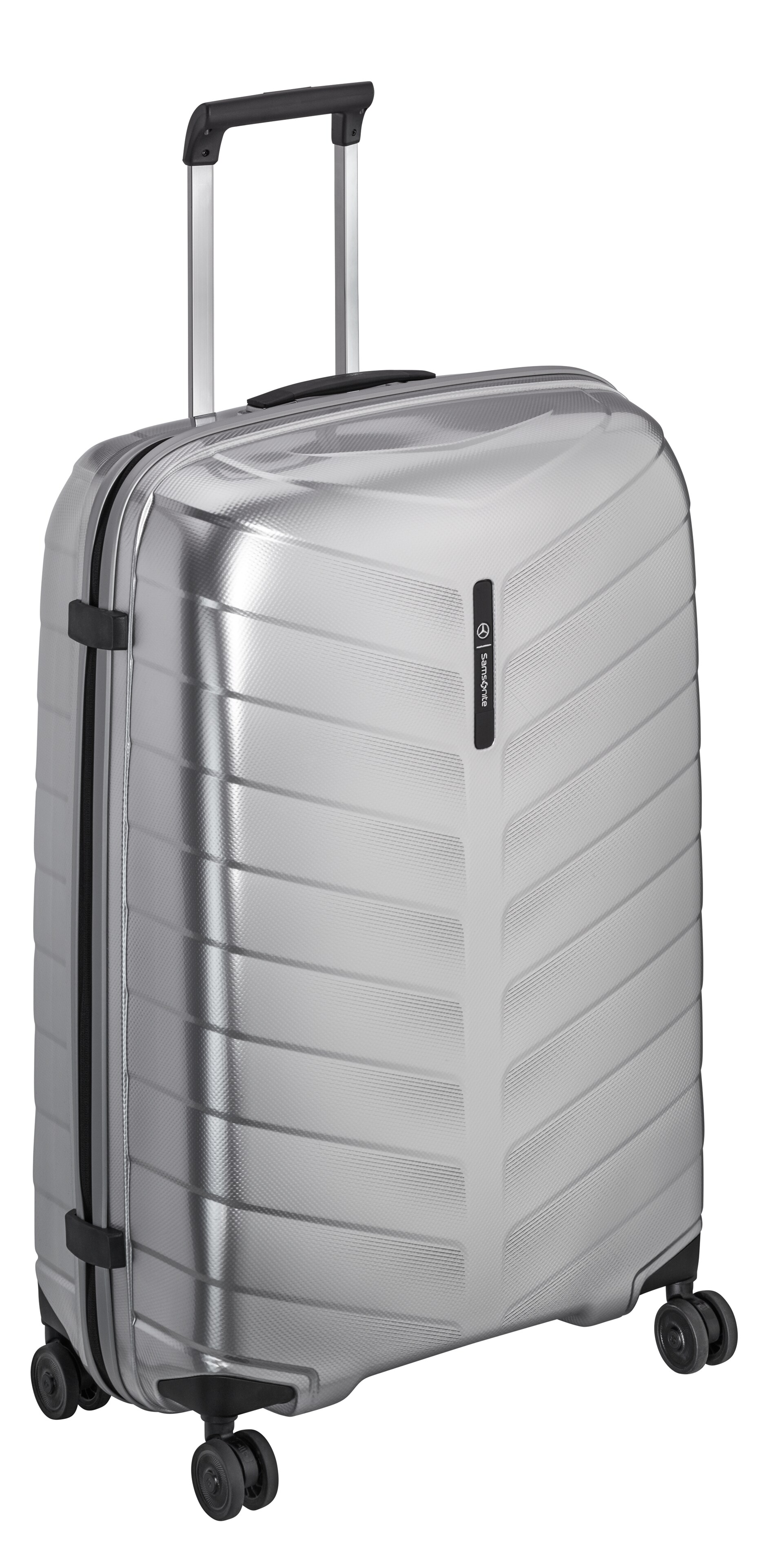 Valises, Spinner 75 - argenté, Polypropylène / Polyester, Samsonite, 97 l