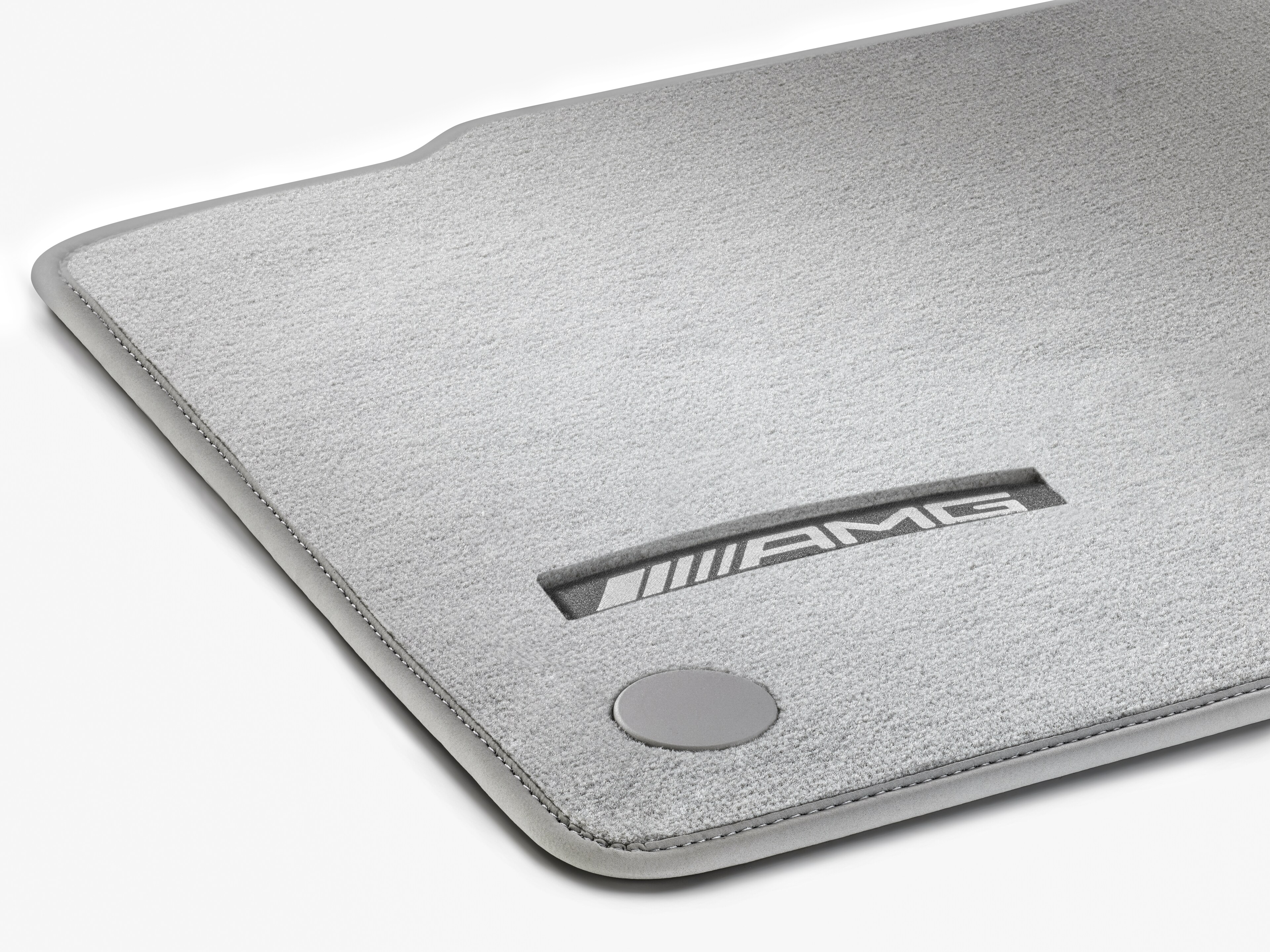 Tapis en velours AMG, Kit, 4 pièces, avec code 223 - RL, blanc numérique
