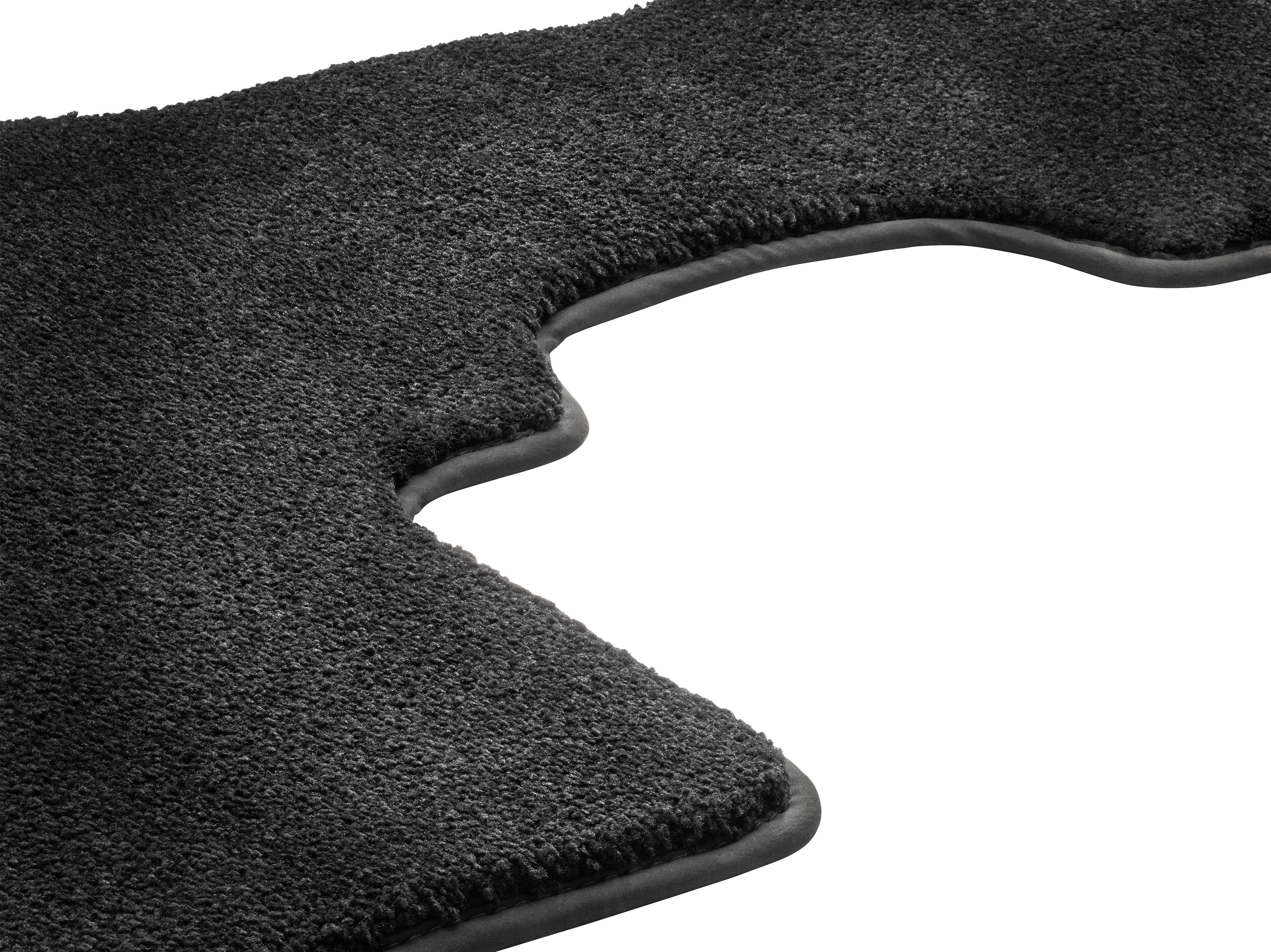 Tapis en velours EXCLUSIF, Arrière, 1 pièce - LL/RL, noir, Cadre noir
