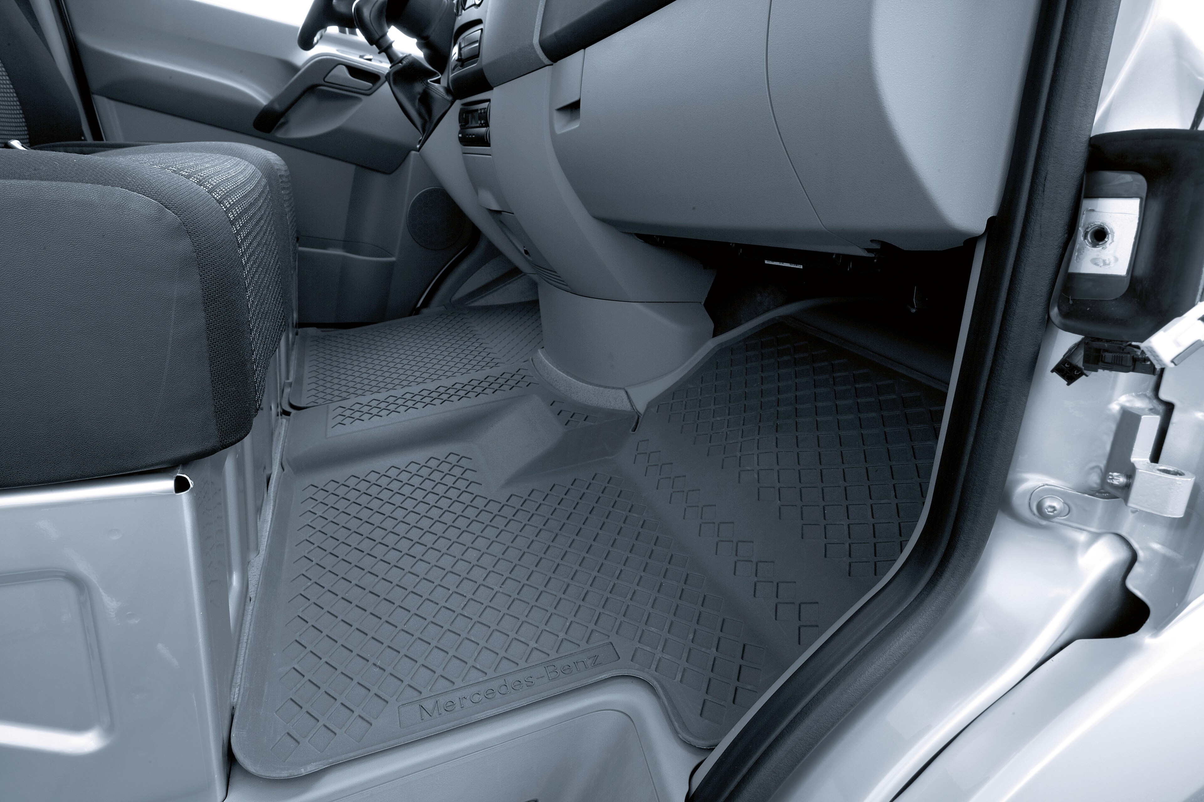 Tapis toutes saisons, Tapis de sol conducteur et passager avant, Sans gaine distributrice d'air au sol (H00) - RL, gris