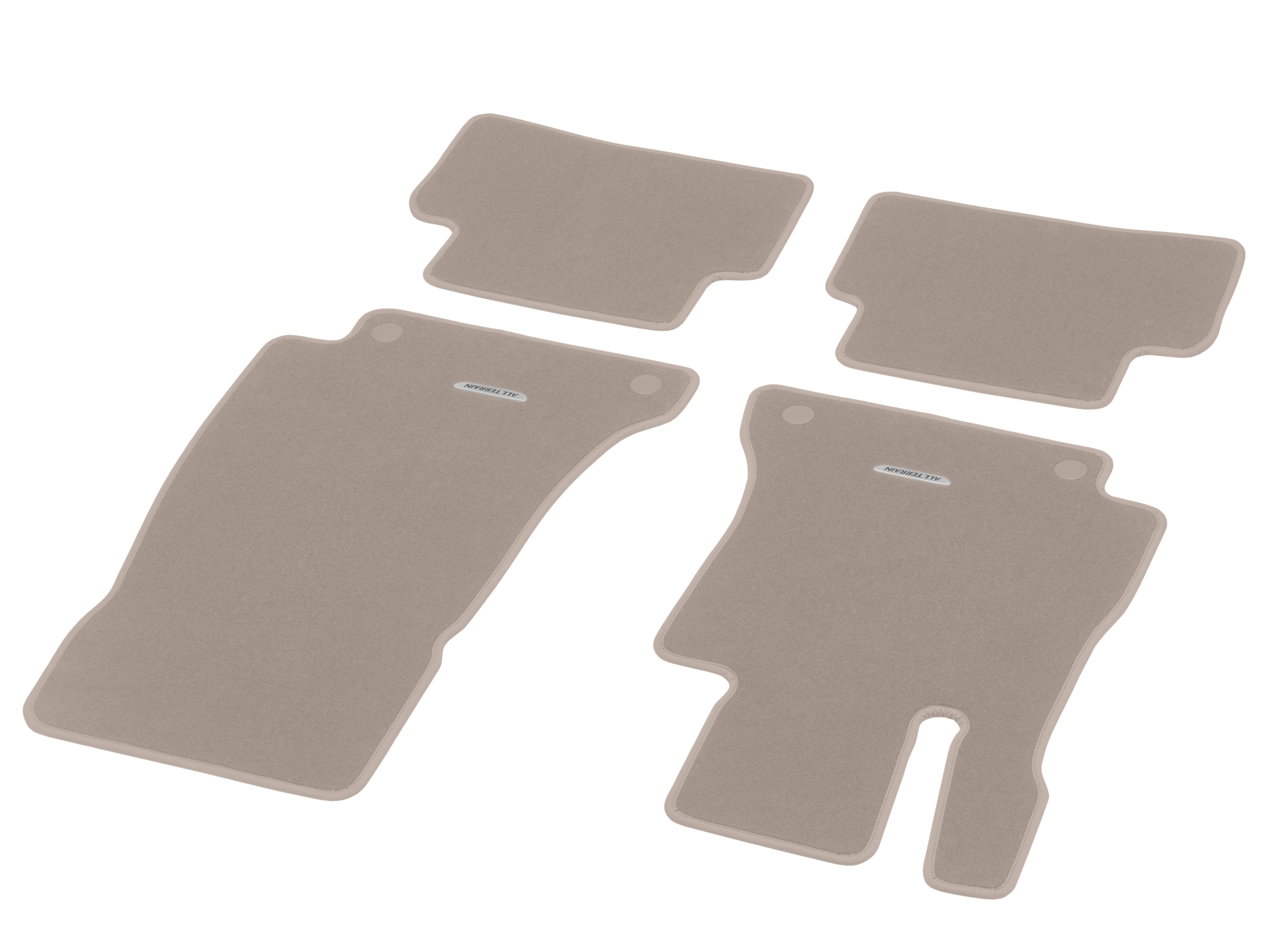 Tapis en velours CLASSIC, Kit, 4 pièces, All-Terrain - LL, beige macchiato