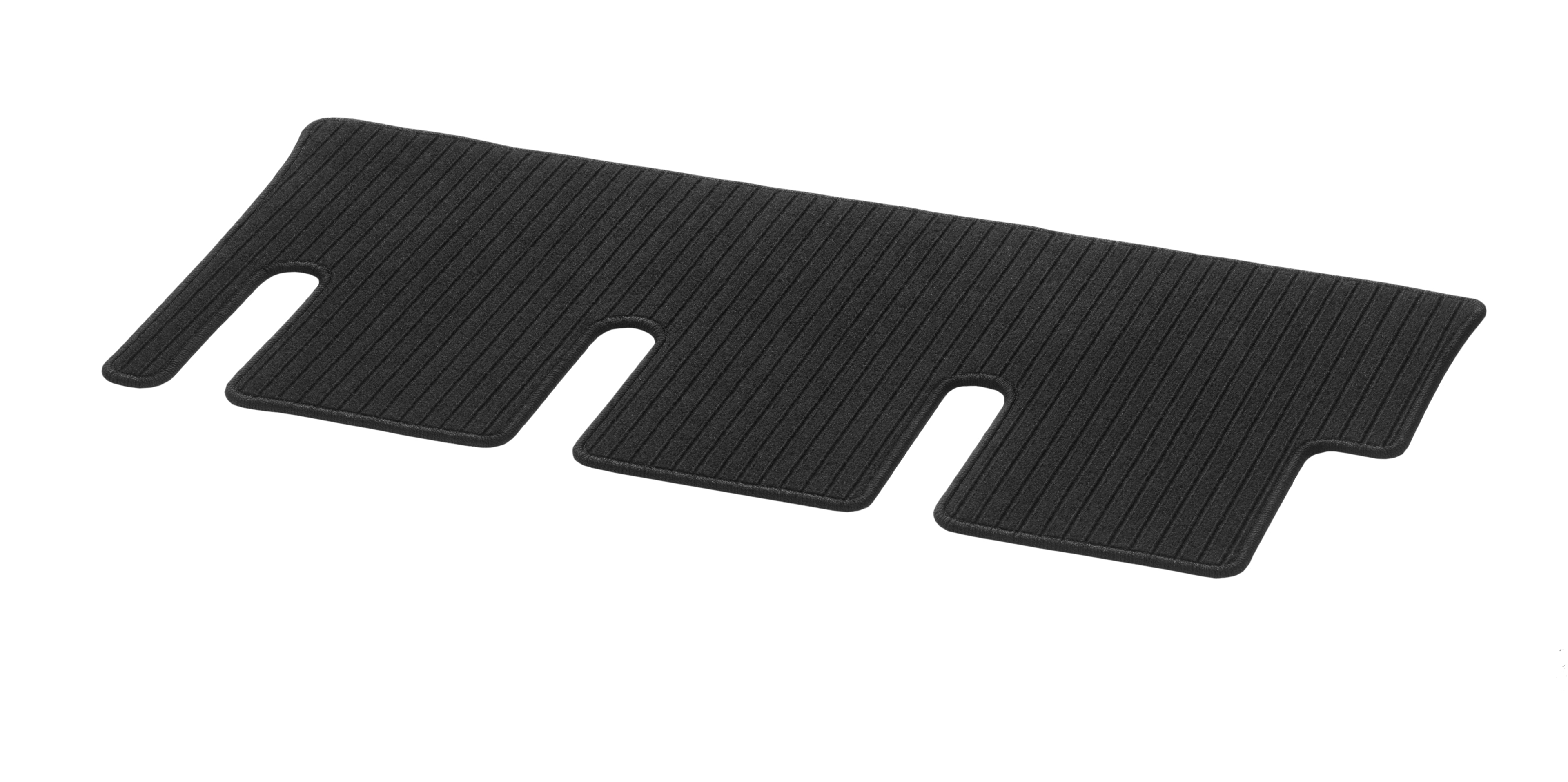 Tapis en reps, Coffre, avec rail simple, 1 pièce, A1, version courte - LL/RL, noir