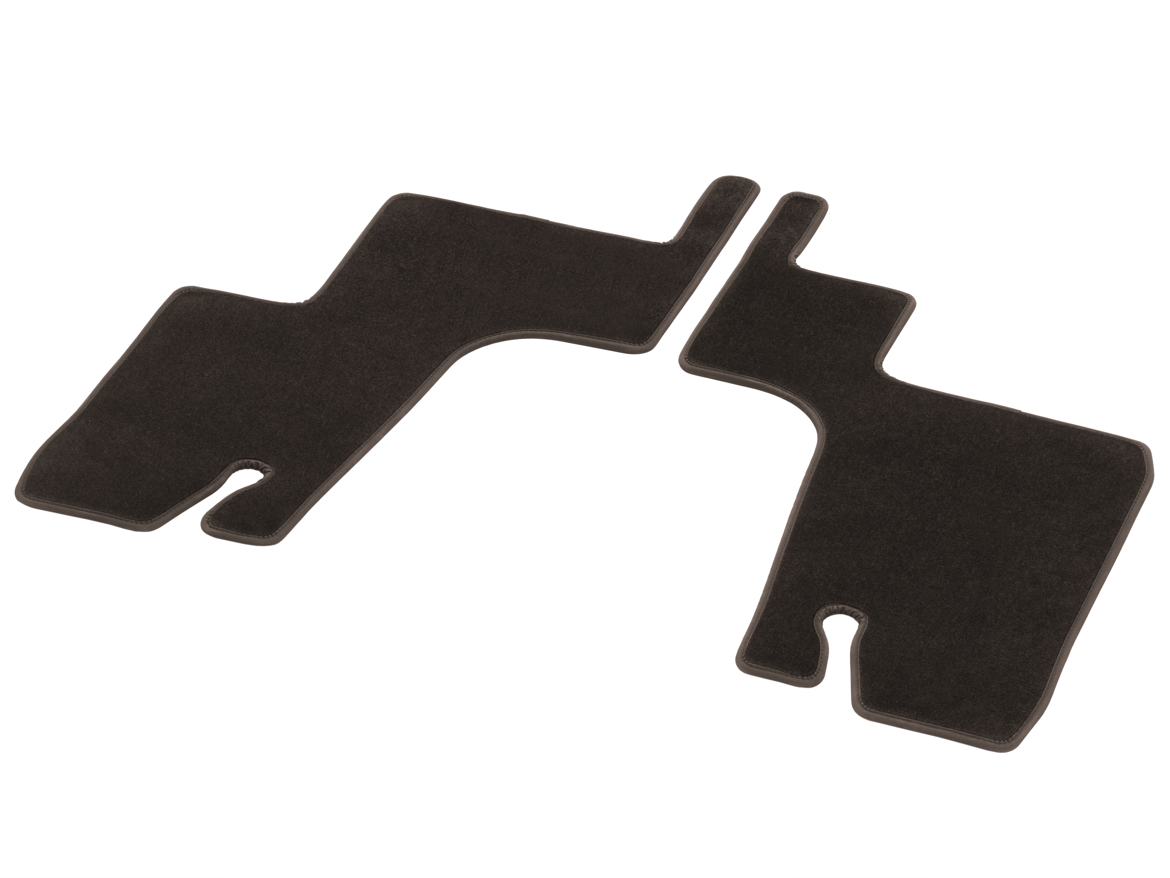 Tapis en velours CLASSIC, 3e rangée de sièges, 2 pièces - LL/RL, marron moka