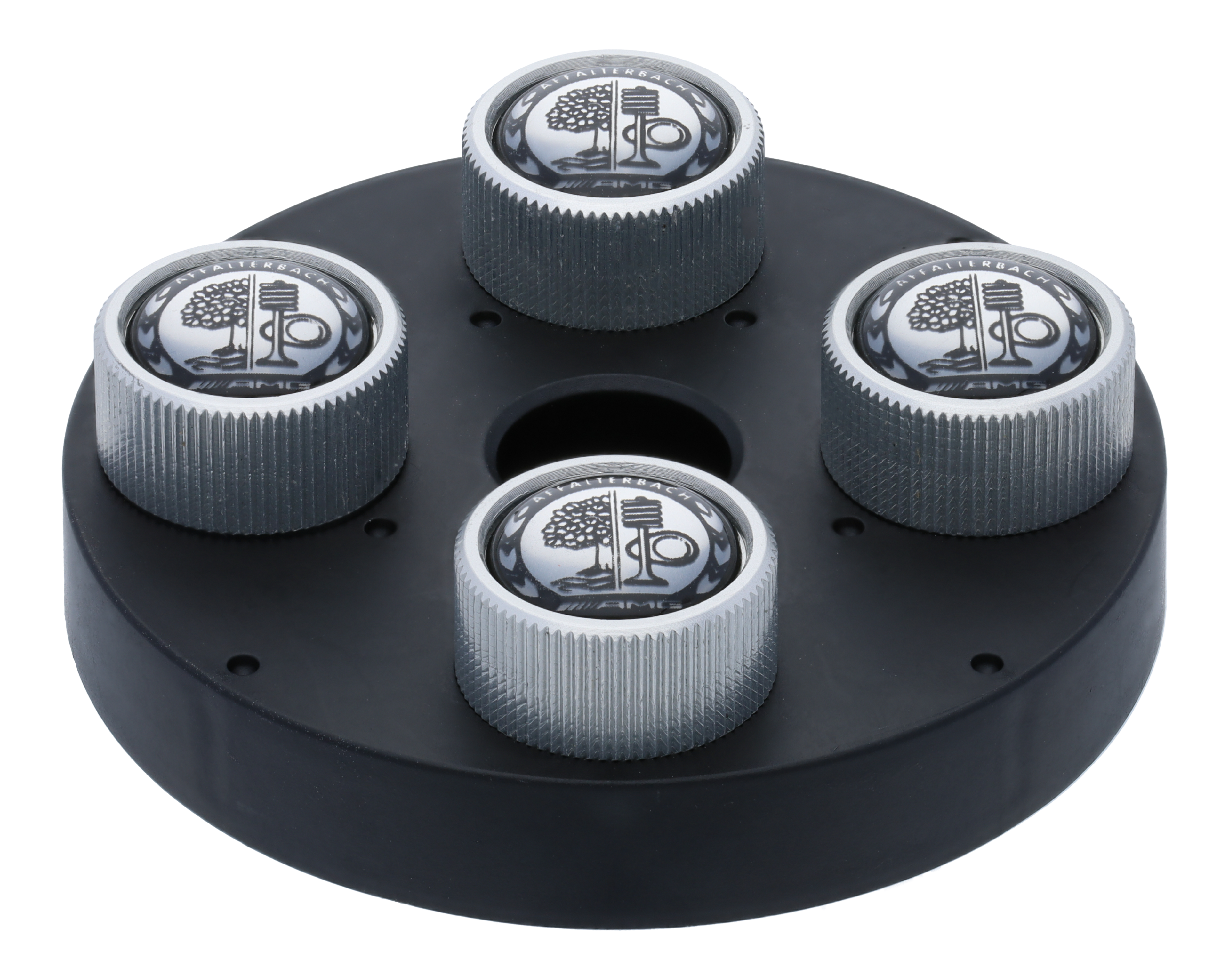 Capuchons de valve AMG, Avec blason Affalterbach - argenté