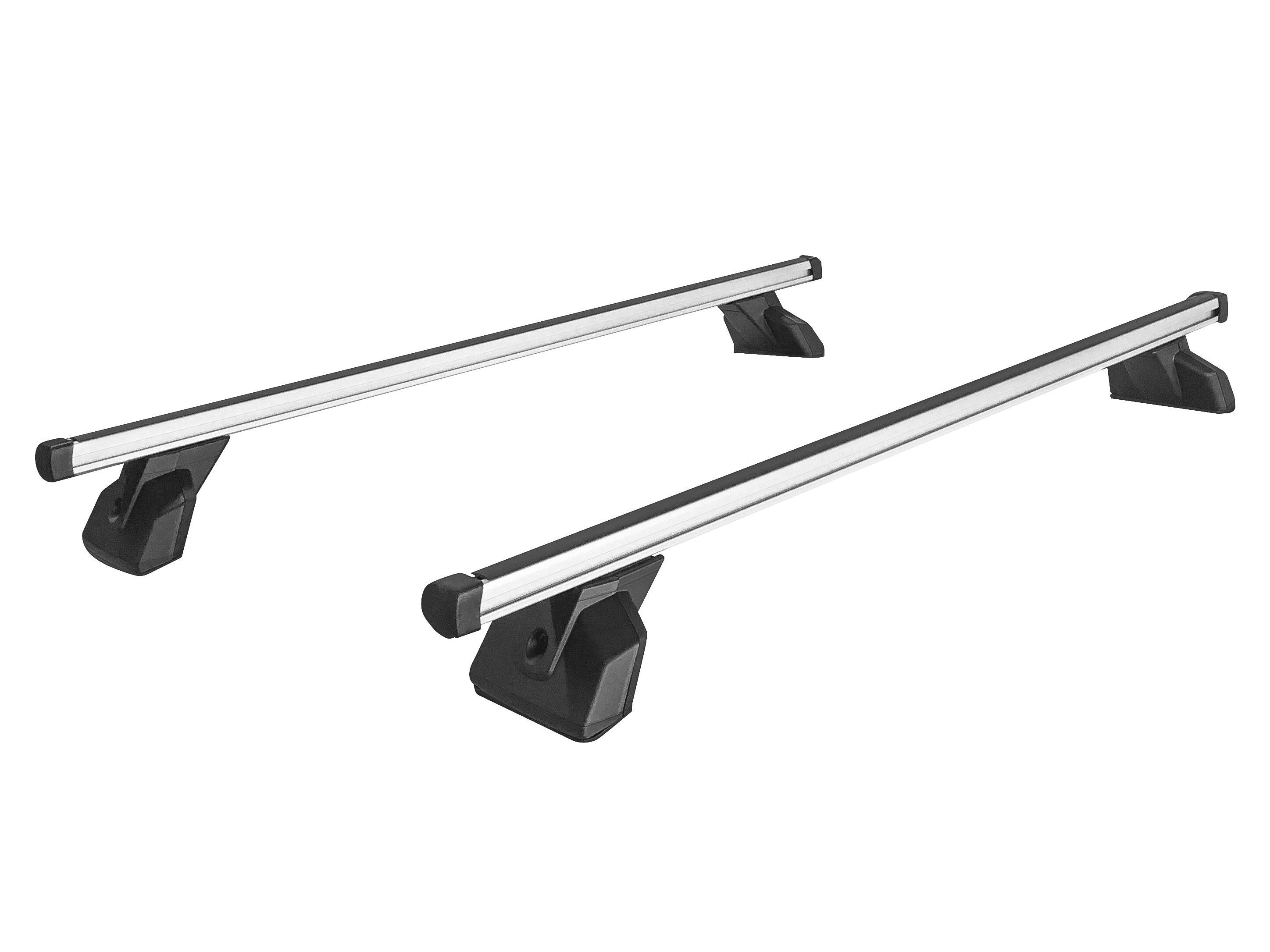 Barres de toit, deux ponts transversaux - Aluminium, argenté