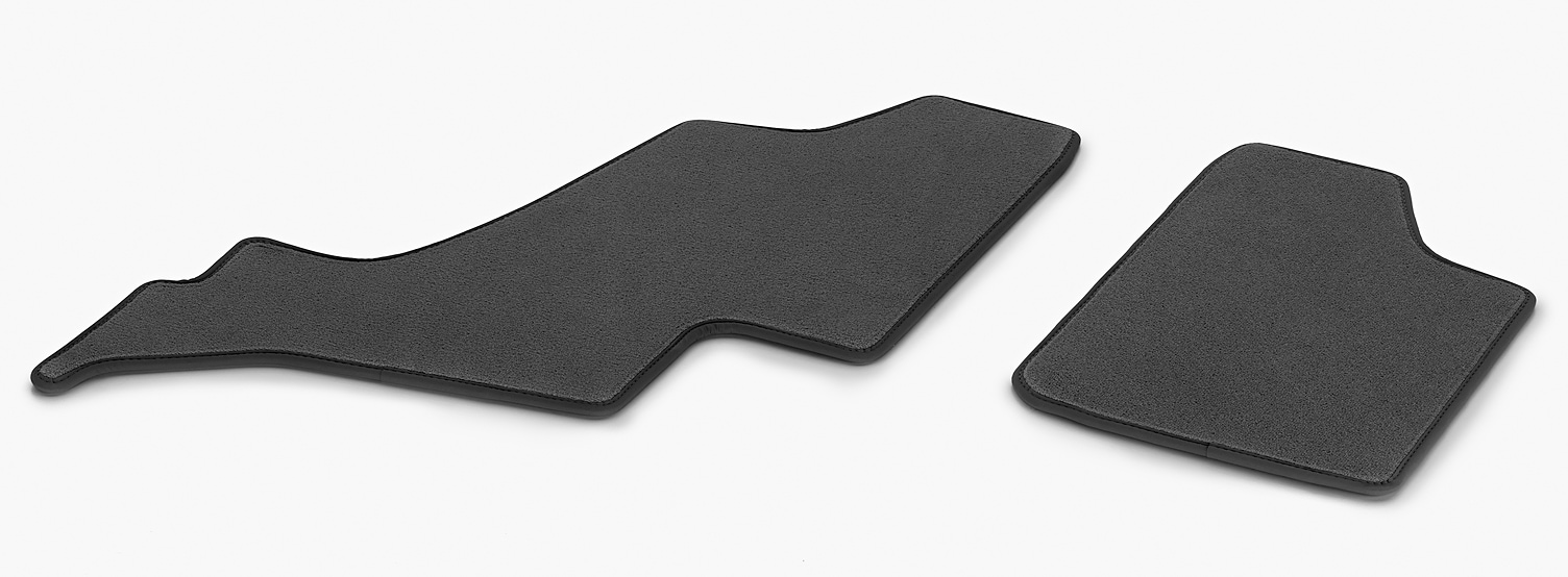 Tapis en velours CLASSIC, 3e rangée de sièges, 1 pièce - LL/RL, noir