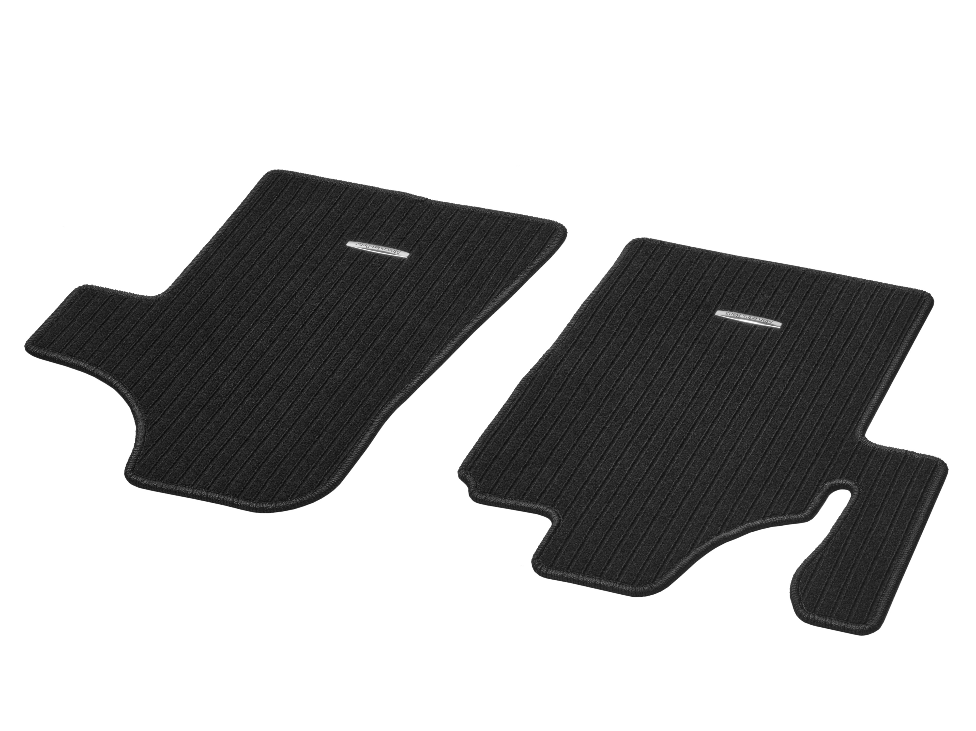 Tapis en reps, Tapis de sol conducteur et passager avant, 2 pièces - LL, noir