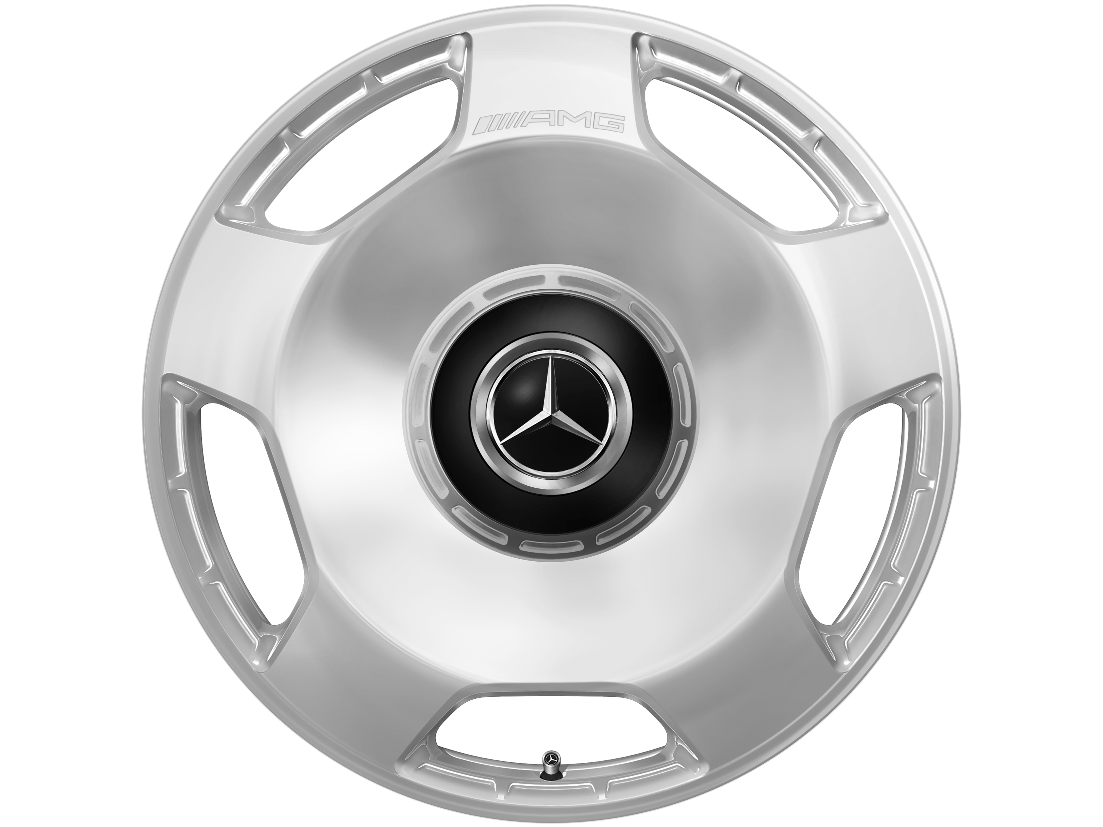 Jante forgée AMG Design 5 trous, 53,3 cm (21 pouces) - 10 J x 21 ET 30, argenté, poli haute brillance