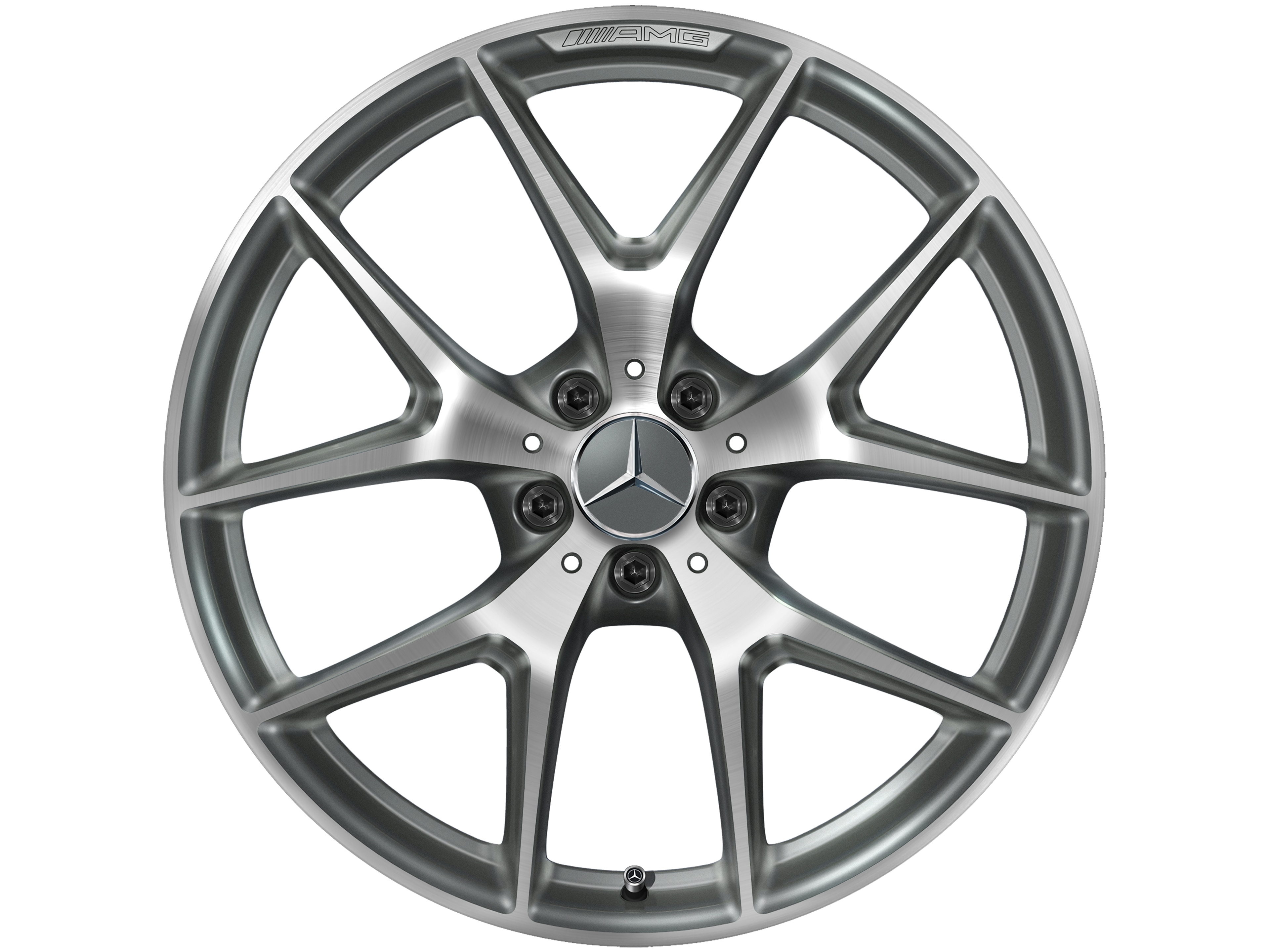 Jante en Y AMG, 50,8 cm (20 pouces) - 8,5 J x 20 ET 40, gris titane, finition brillante