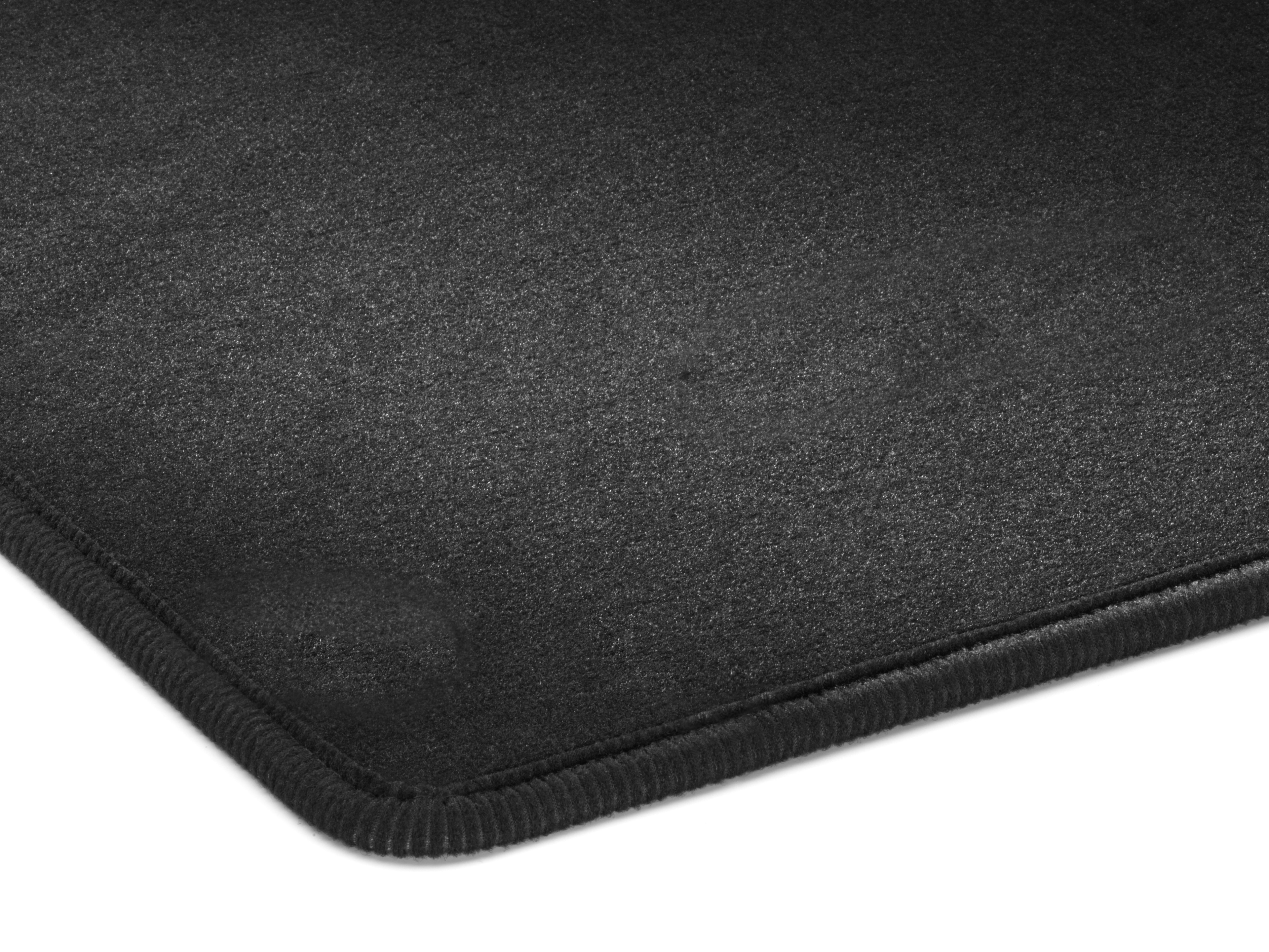 Tapis de sol en velours, Espace passagers à rail simple, 2 portes coulissantes (T19), 2 pièces, Avec H05, avec U90/U91 - LL/RL, noir