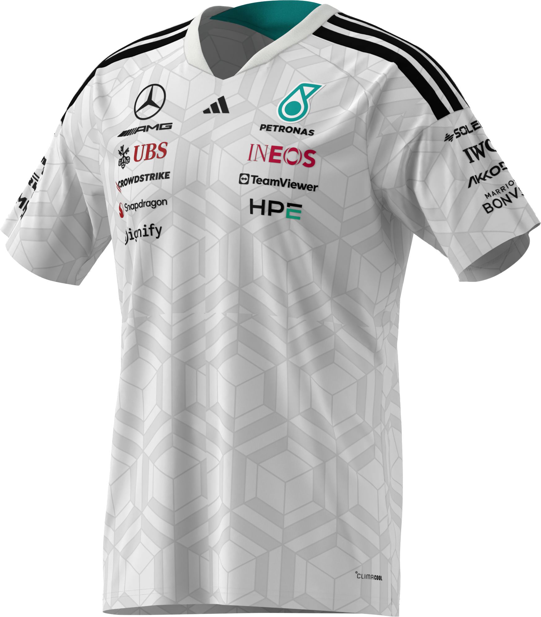 T-shirt homme, Pilote, Mercedes-AMG F1 - blanc, S