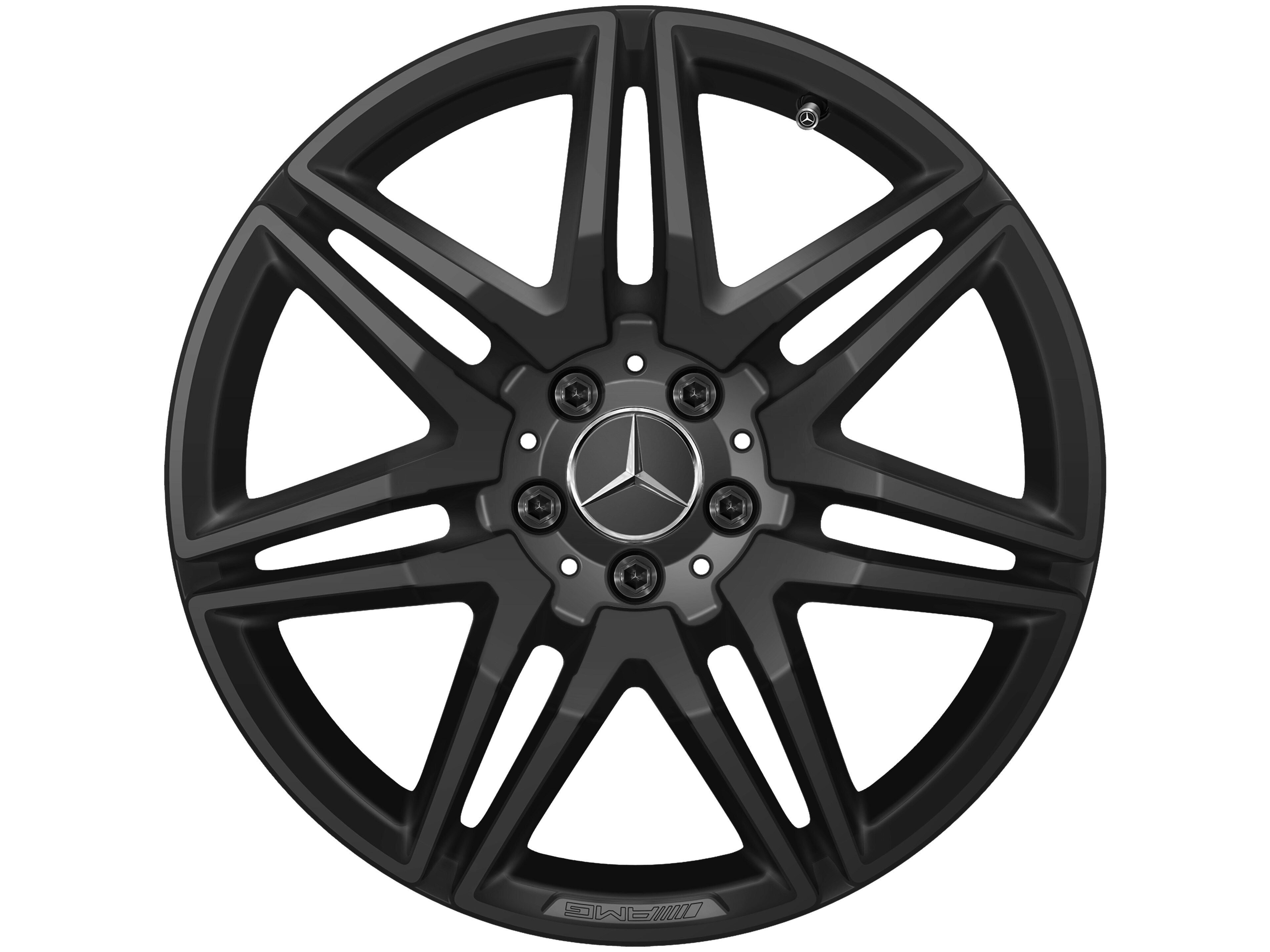 Jante AMG à 7 doubles branches, 48,3 cm (19 pouces) - 8 J x 19 ET 52, noir, brillant