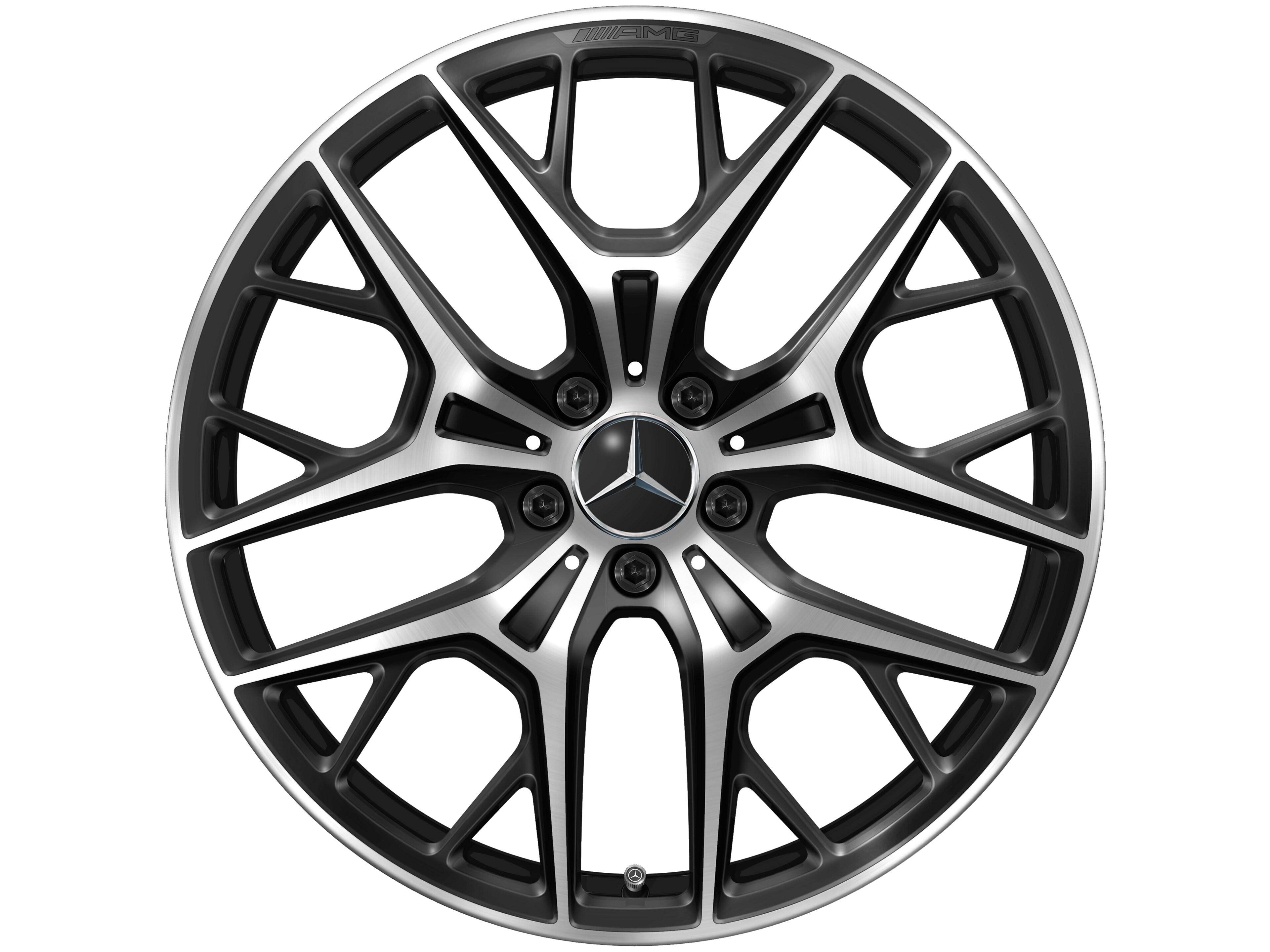 Jante alliage AMG, Jante en Y, 50,8 cm (20 pouces) - 9 J x 20 ET 32, noir, finition brillante