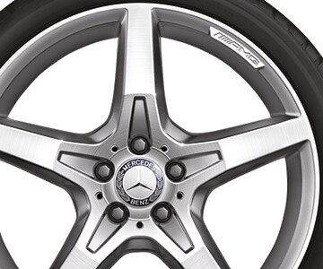 Jante AMG à 5 branches, 48,3 cm (19 pouces) - 8,5 J x 19 ET 35,5, argenté, finition brillante
