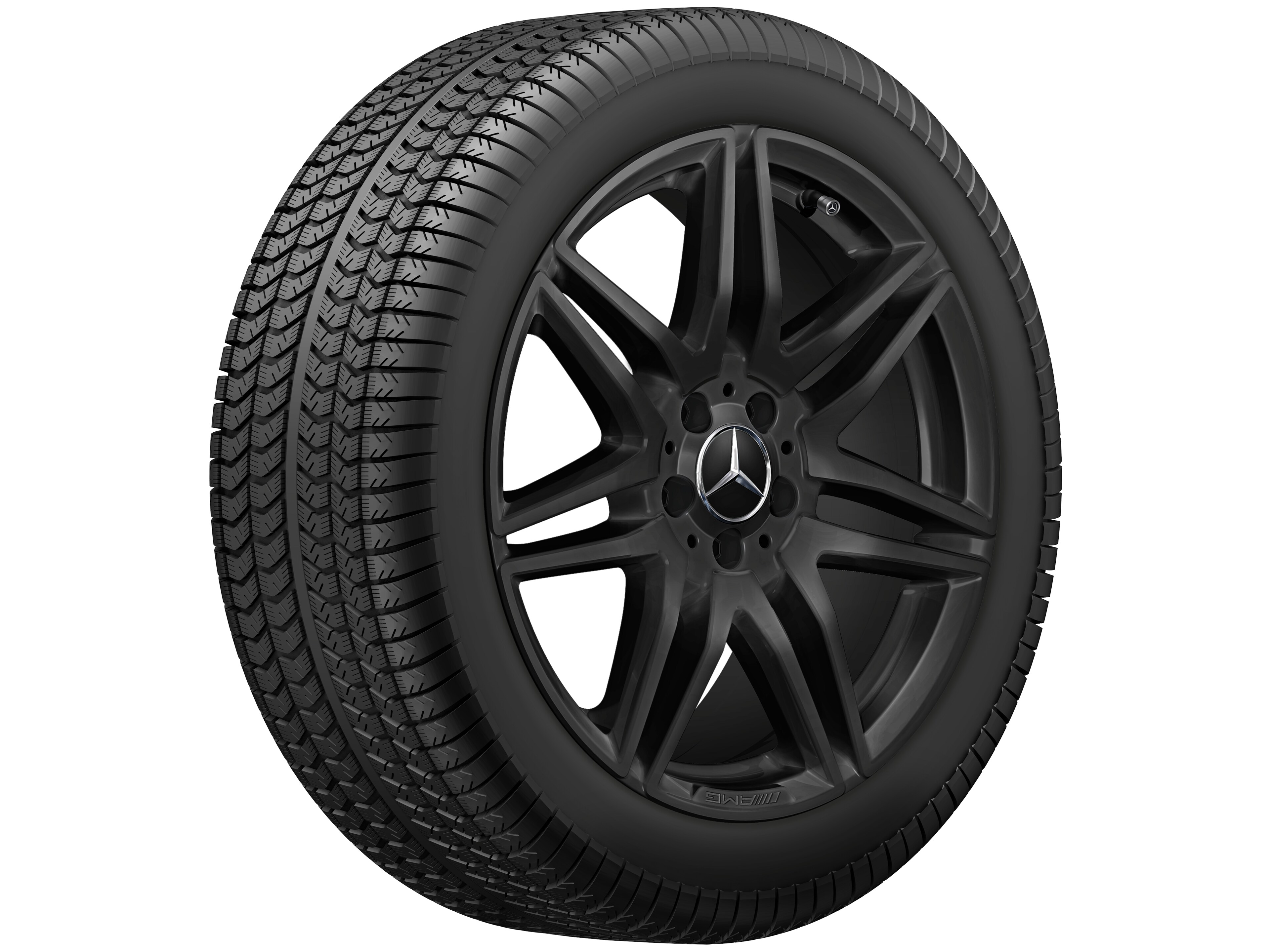 Jante AMG à 7 doubles branches, 48,3 cm (19 pouces) - 8 J x 19 ET 52, noir, brillant