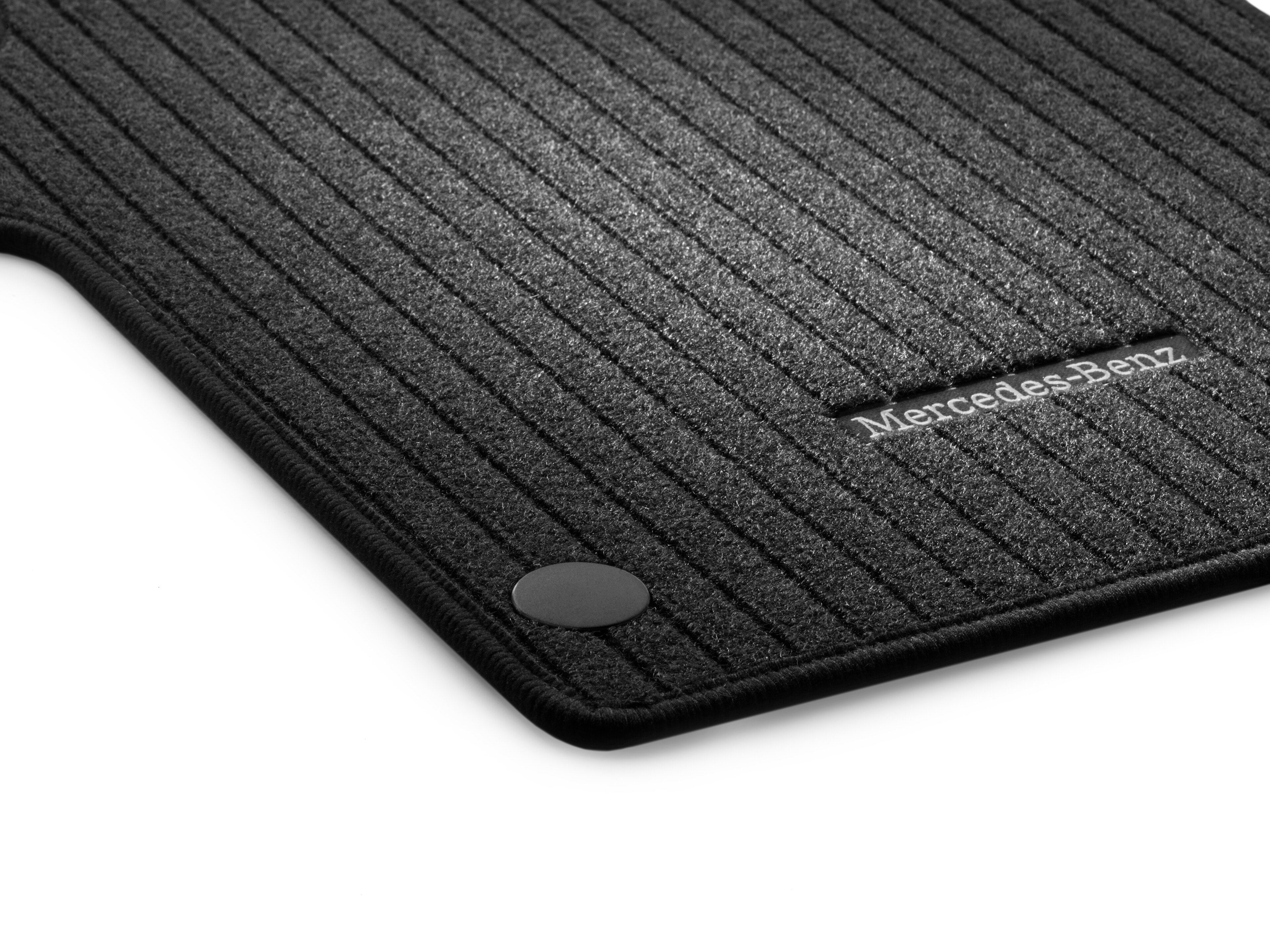 Tapis en reps, Tapis de sol conducteur et passager avant, 2 pièces - LL, noir