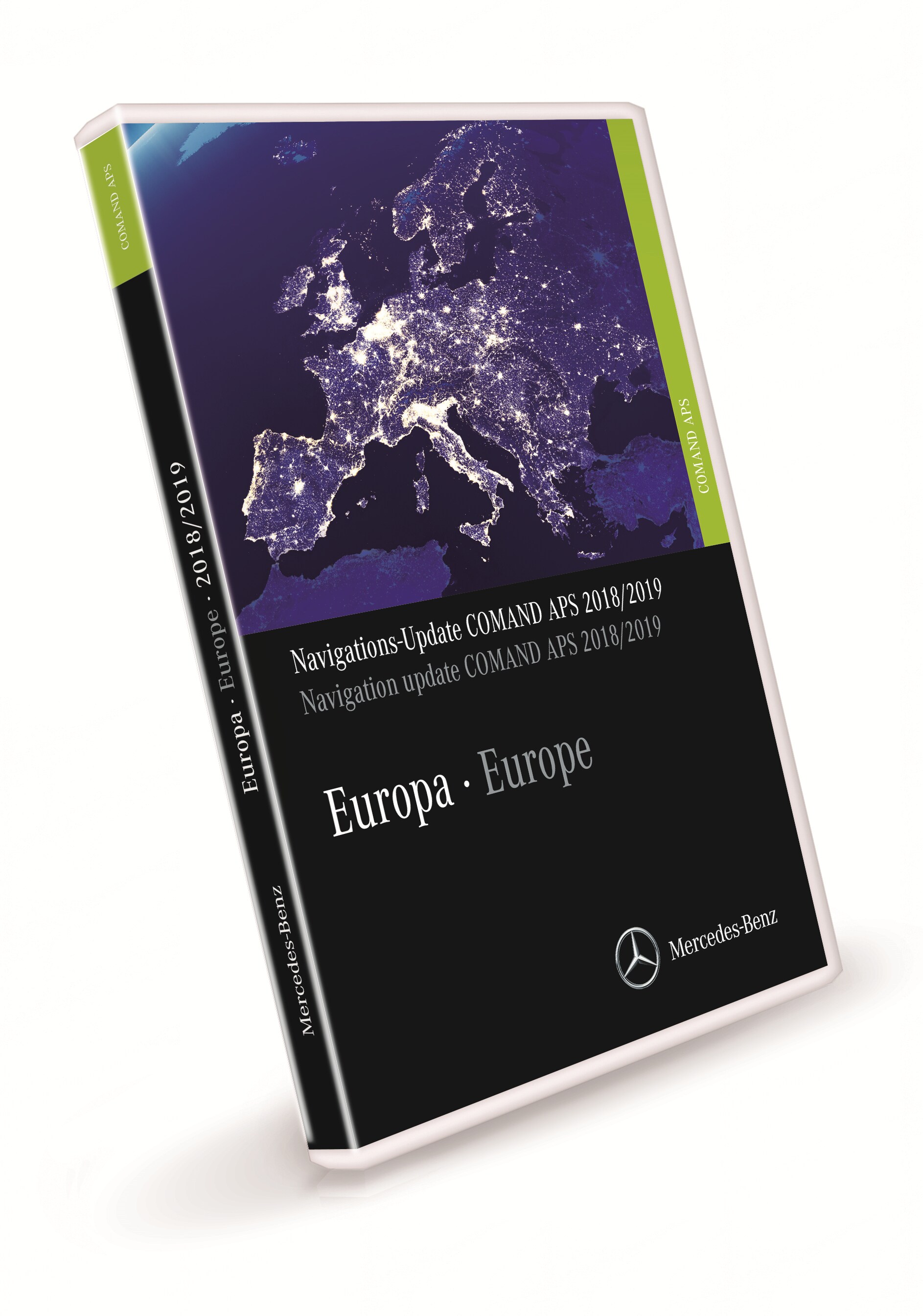 Mise à jour du logiciel de navigation, COMAND APS, Europe, Version 2018/2019, - FINAL VERSION - vert citron vert, NTG3