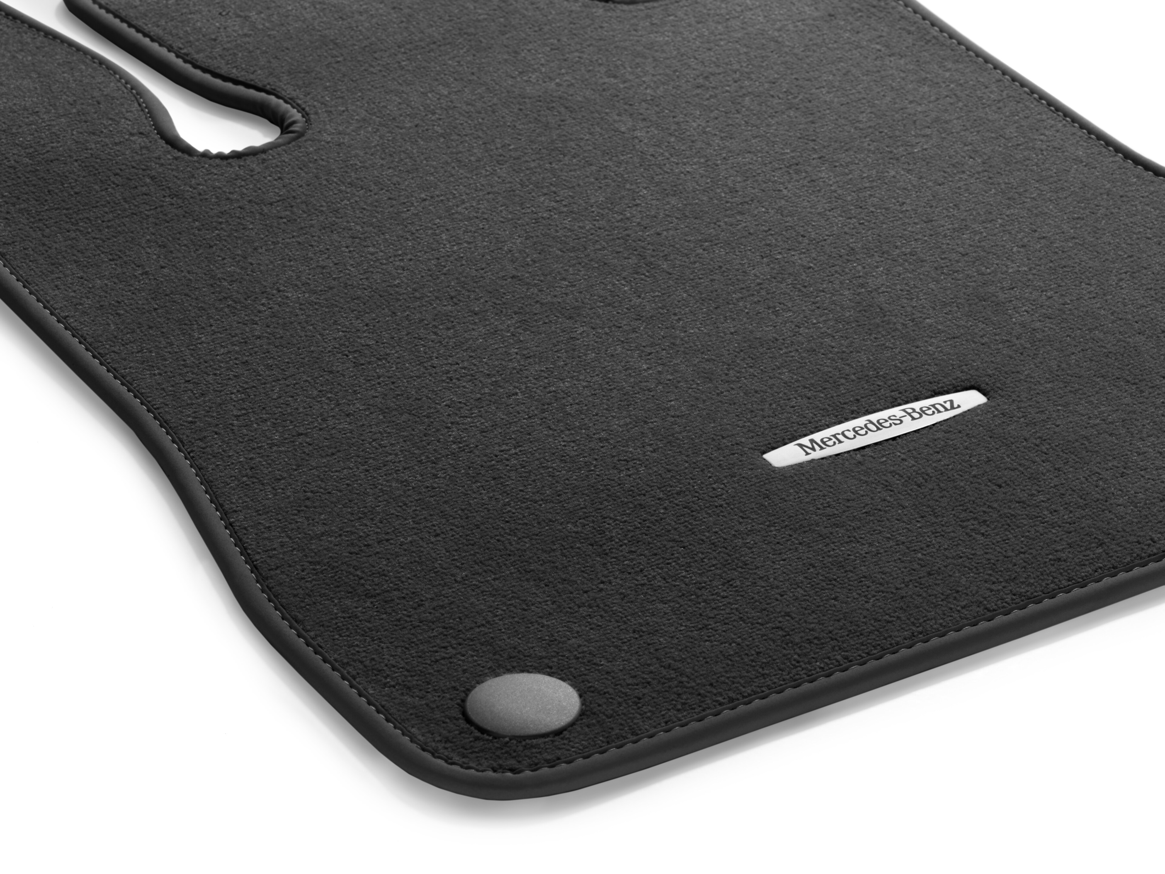 Tapis en velours CLASSIC, Kit, 2 pièces - LL, noir