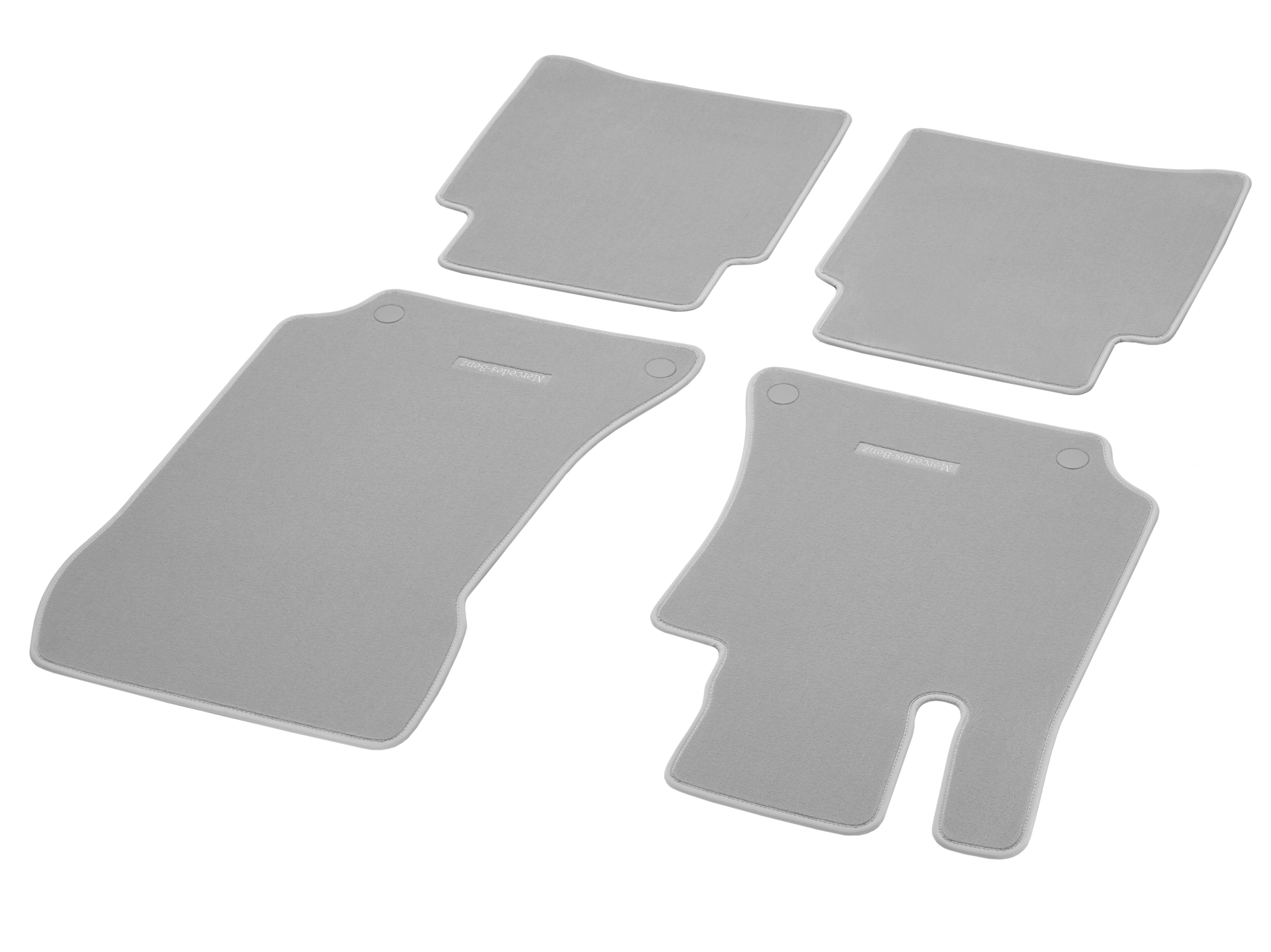 Tapis en velours CLASSIC, Kit, 4 pièces - LL, gris cristal