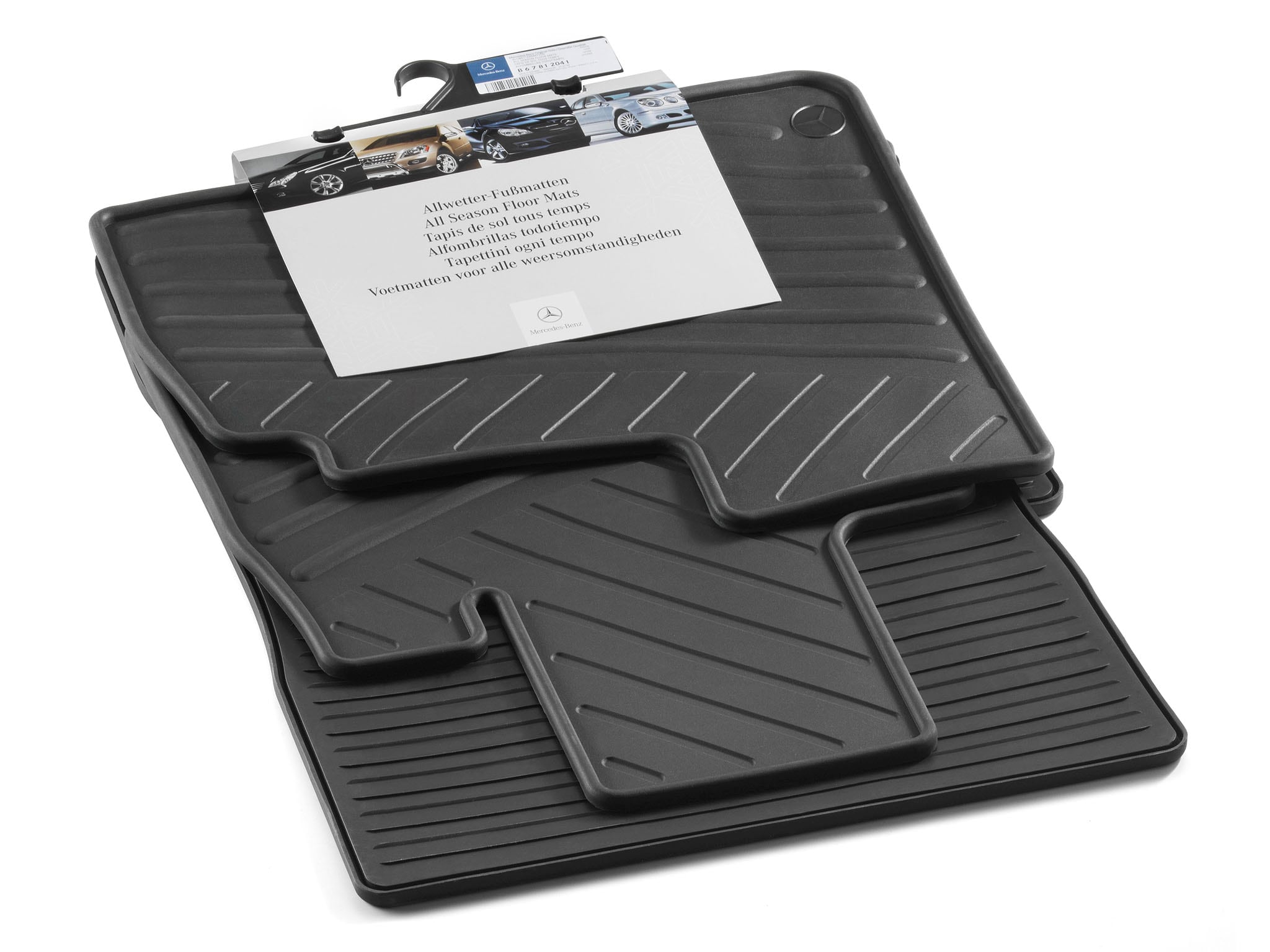 Tapis toutes saisons CLASSIC, Kit, 4 pièces - LL, noir