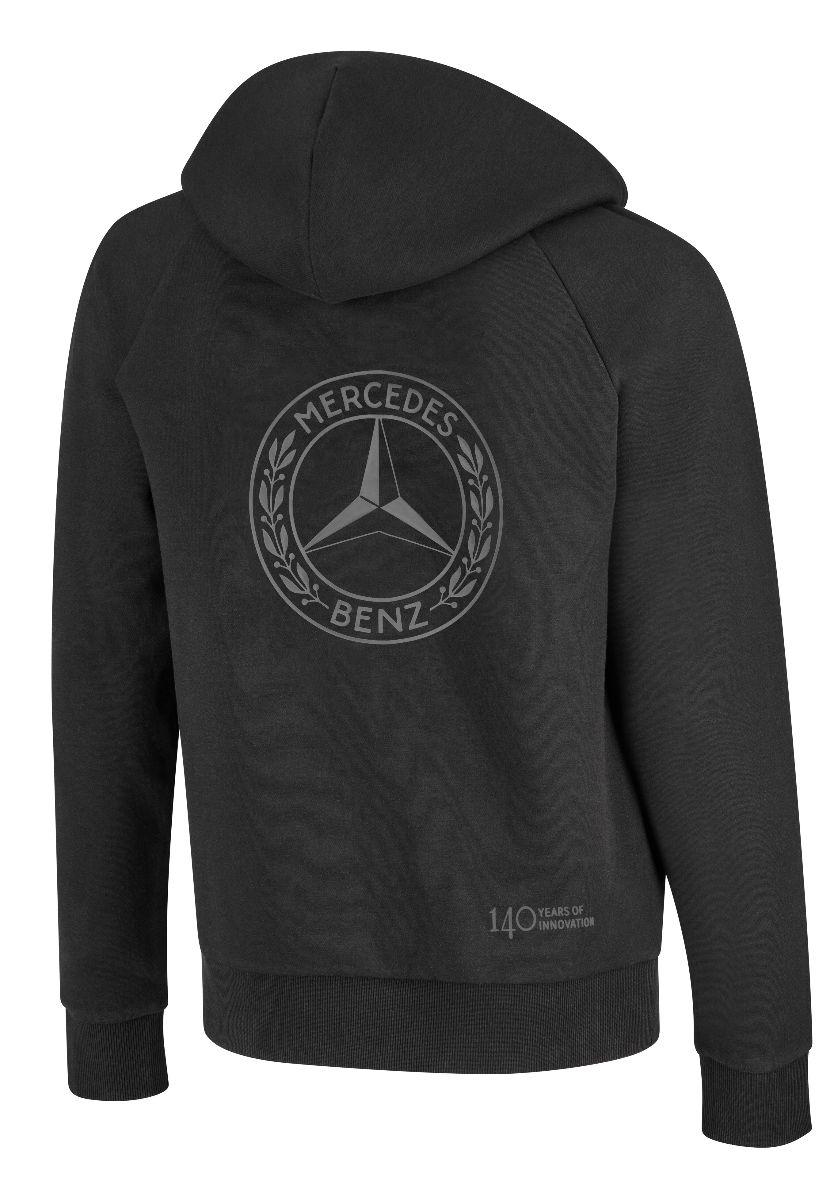 Veste sweat unisexe, 140 ans - noir, M