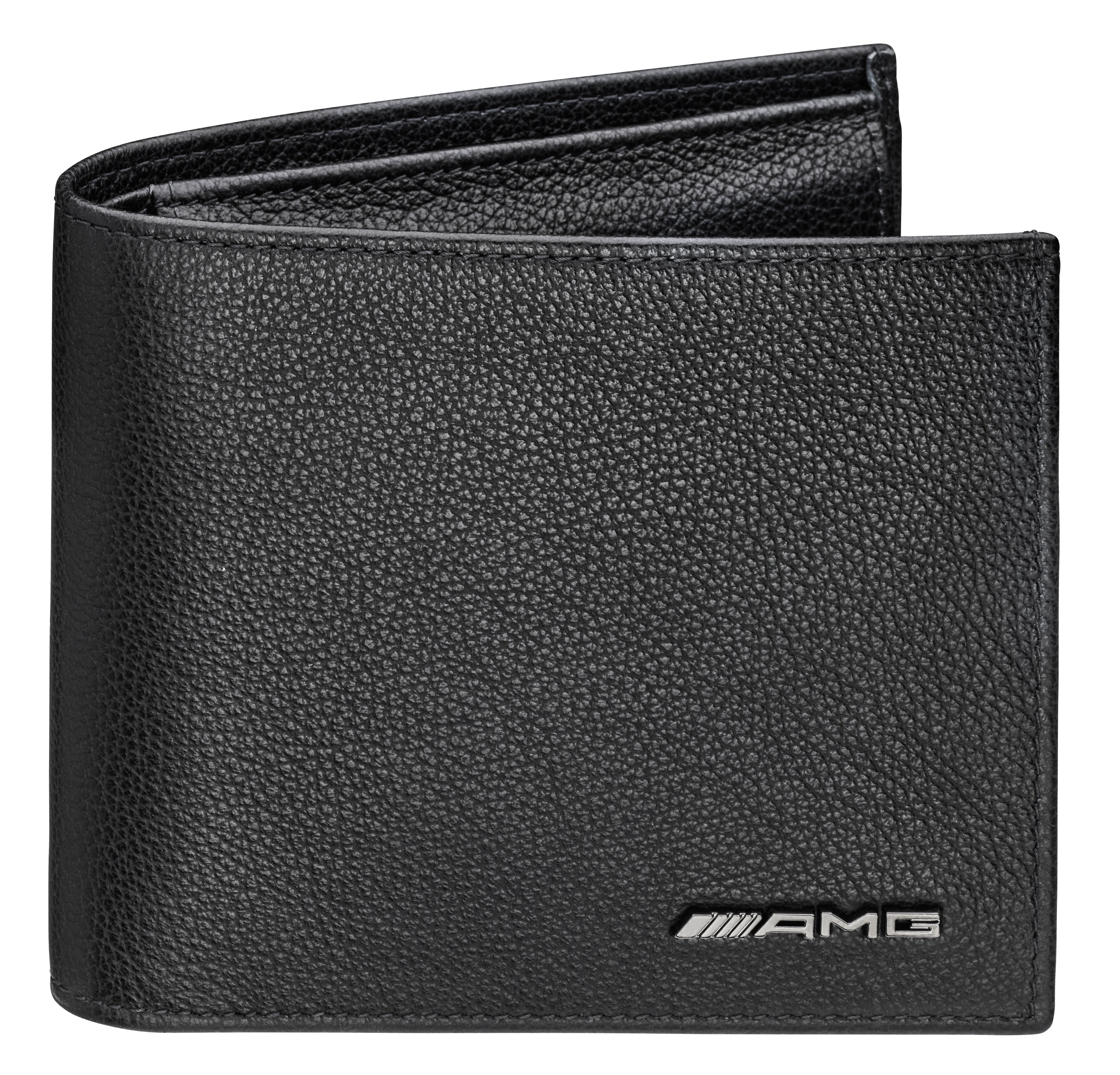 Porte-monnaie AMG - noir, Cuir de veau