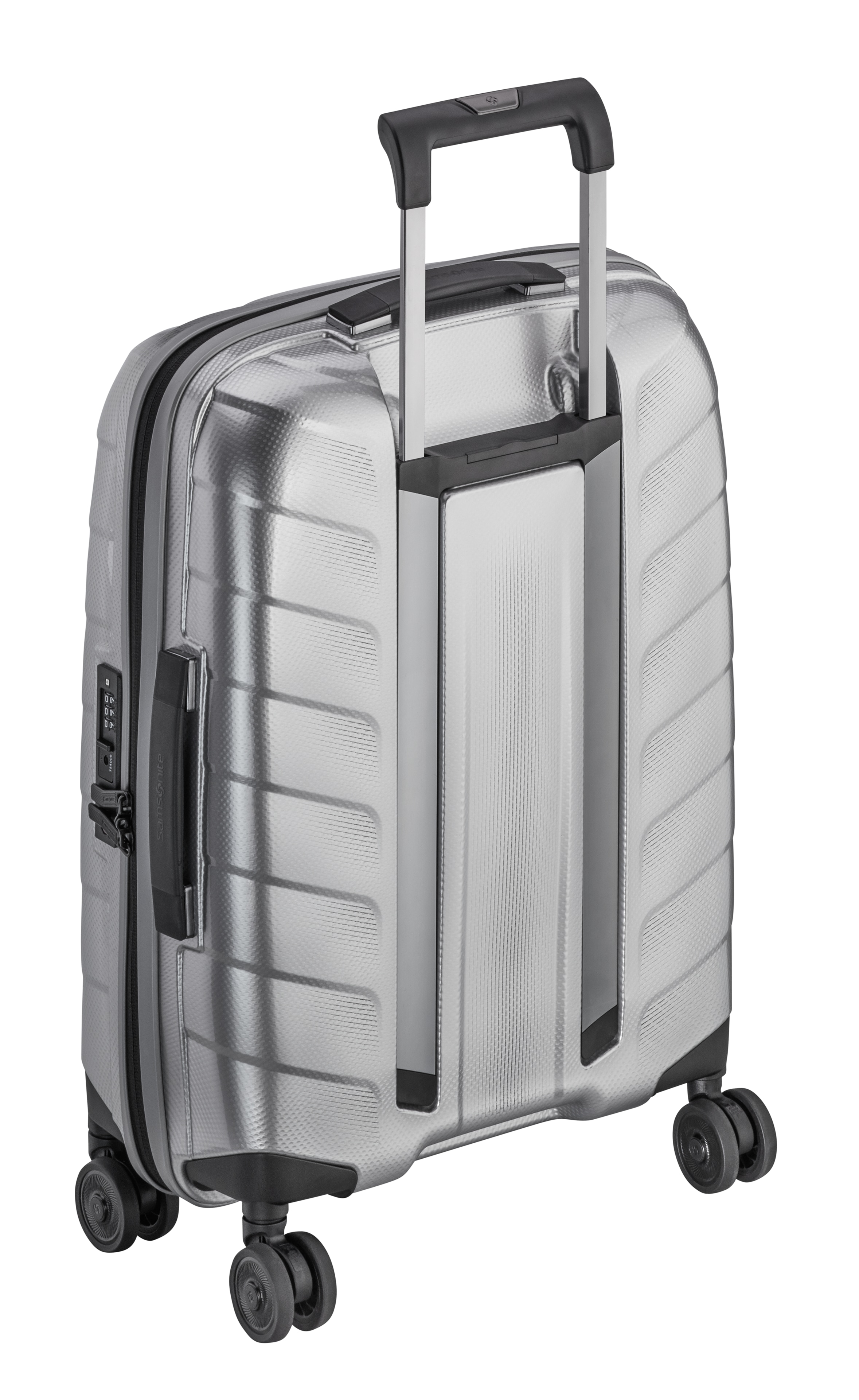 Valises, Spinner 55 - argenté, Polypropylène / Polyester, Samsonite, 38 l