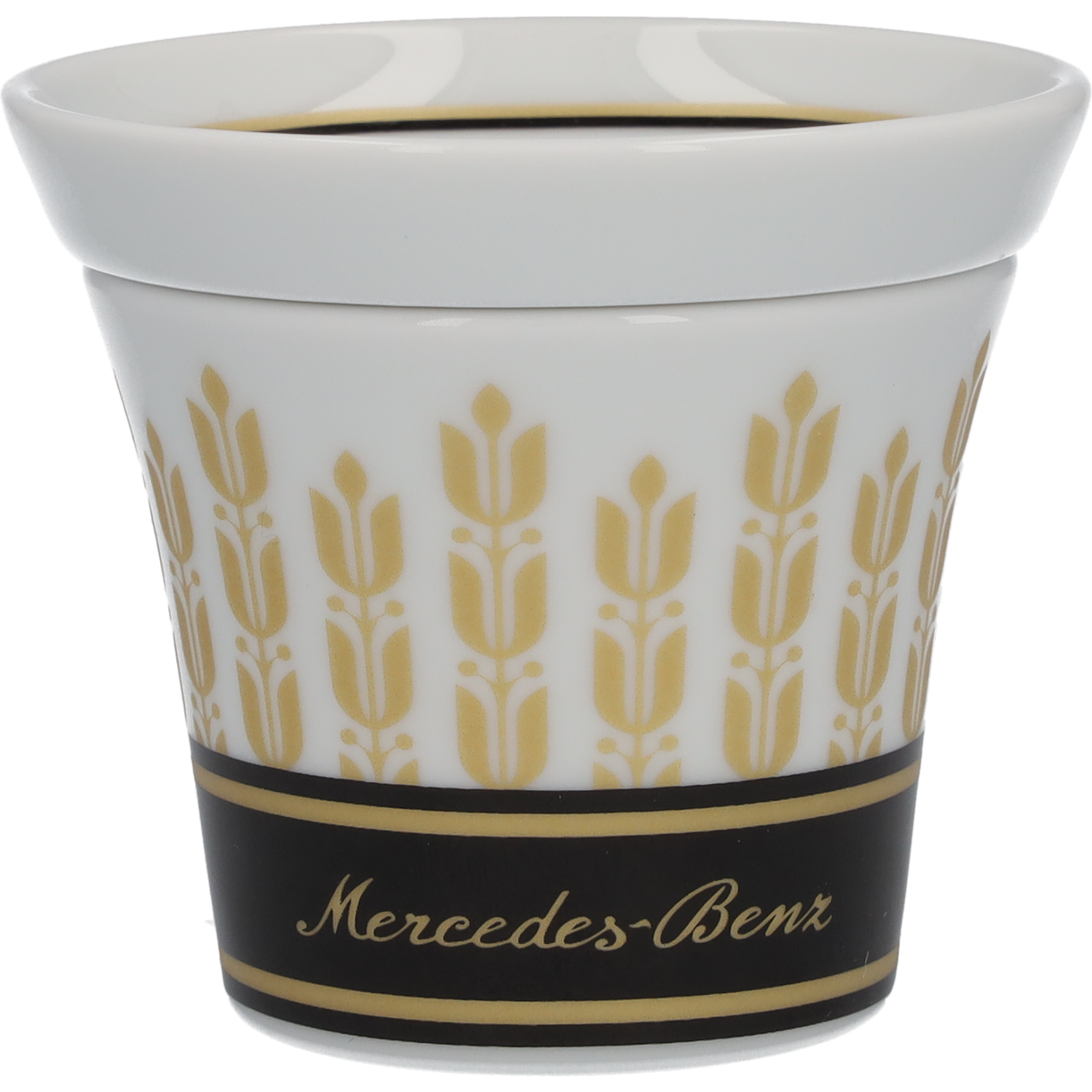Tasses expresso, Kit, 4 pièces - noir / blanc / doré, Porcelaine, 90 ml, Kahla