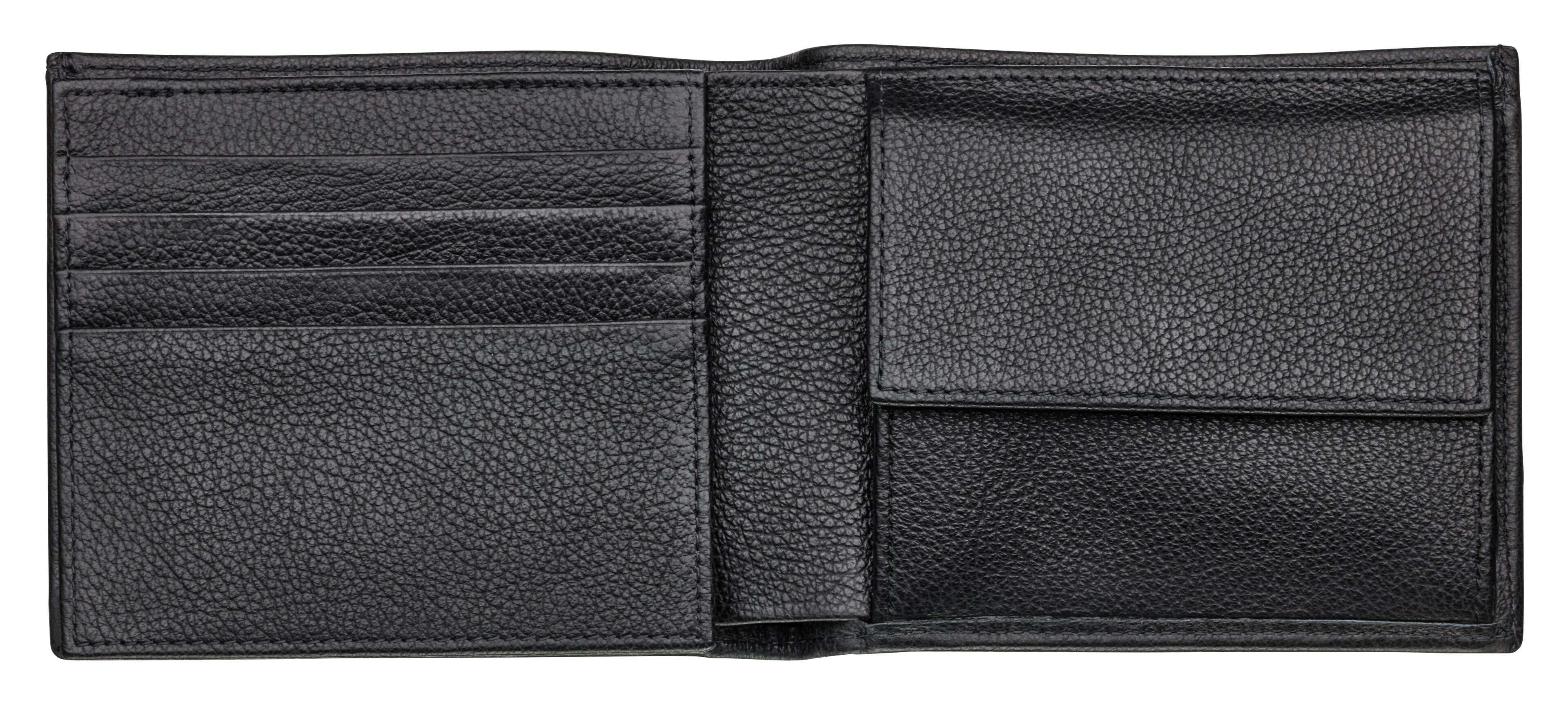 Porte-monnaie AMG - noir, Cuir de veau