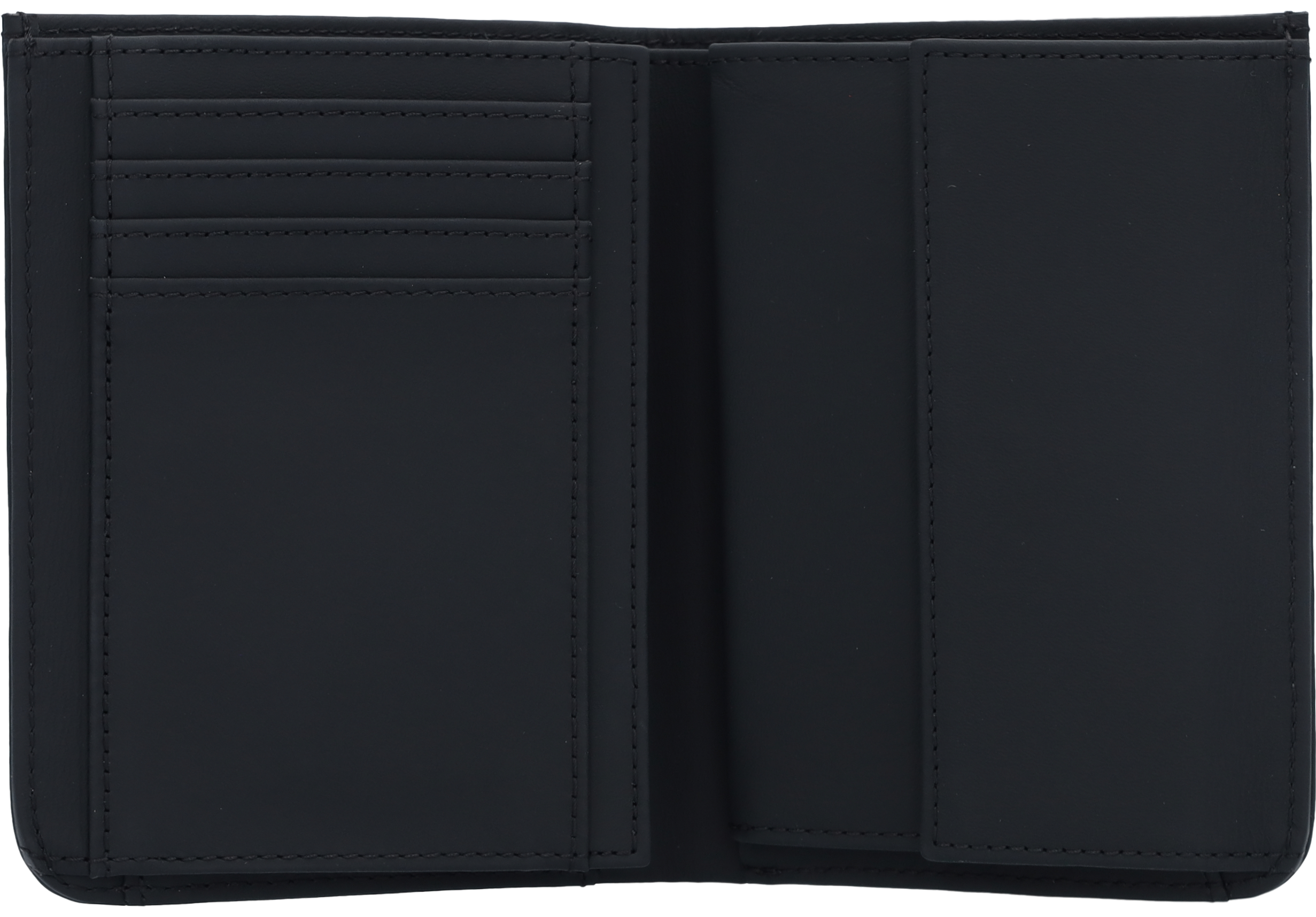 Porte-monnaie, Cuir automobile - noir, Cuir