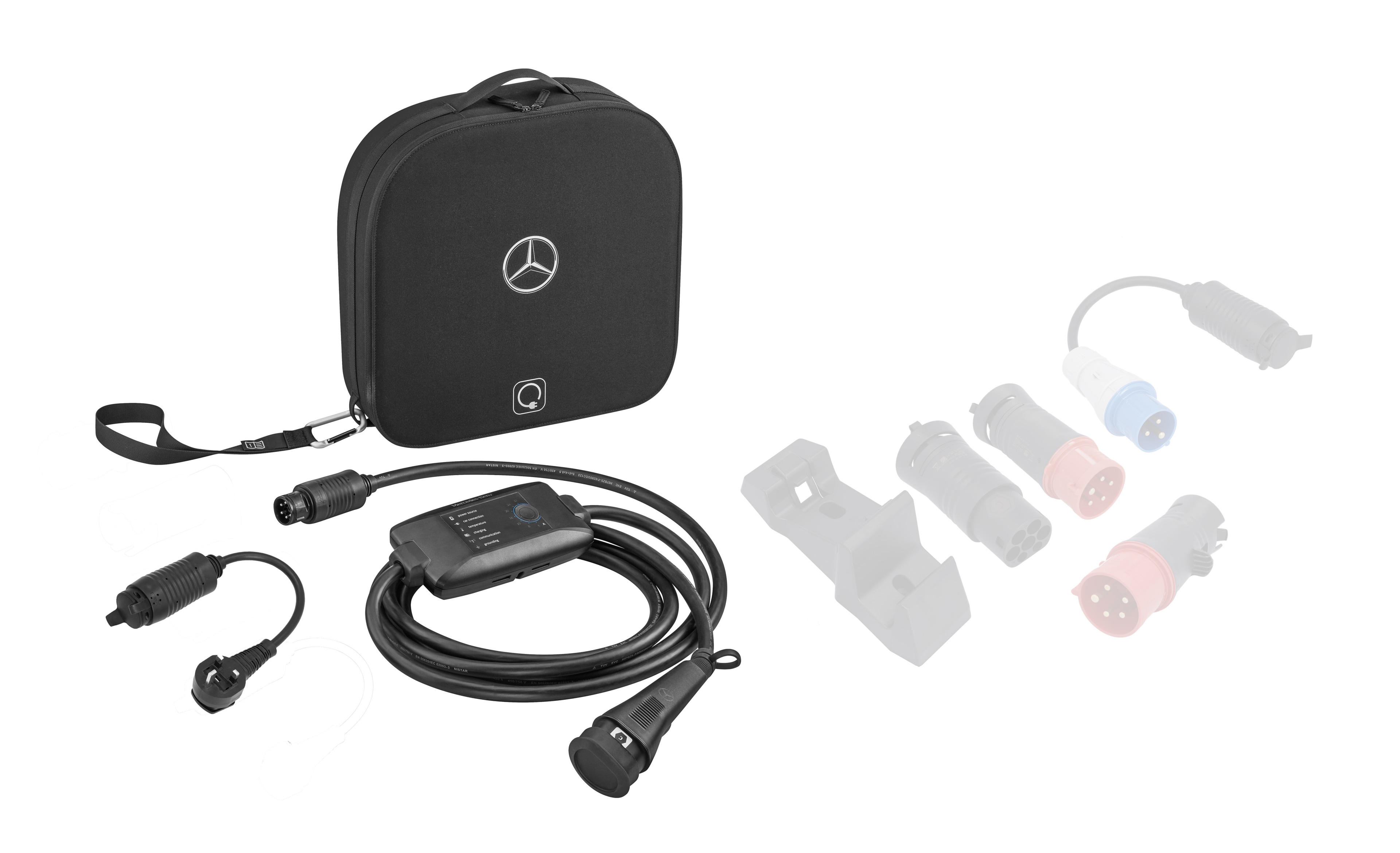 Système de charge flexible Pro, Kit UK, Boîtier mural - Matière plastique, noir, LL/RL