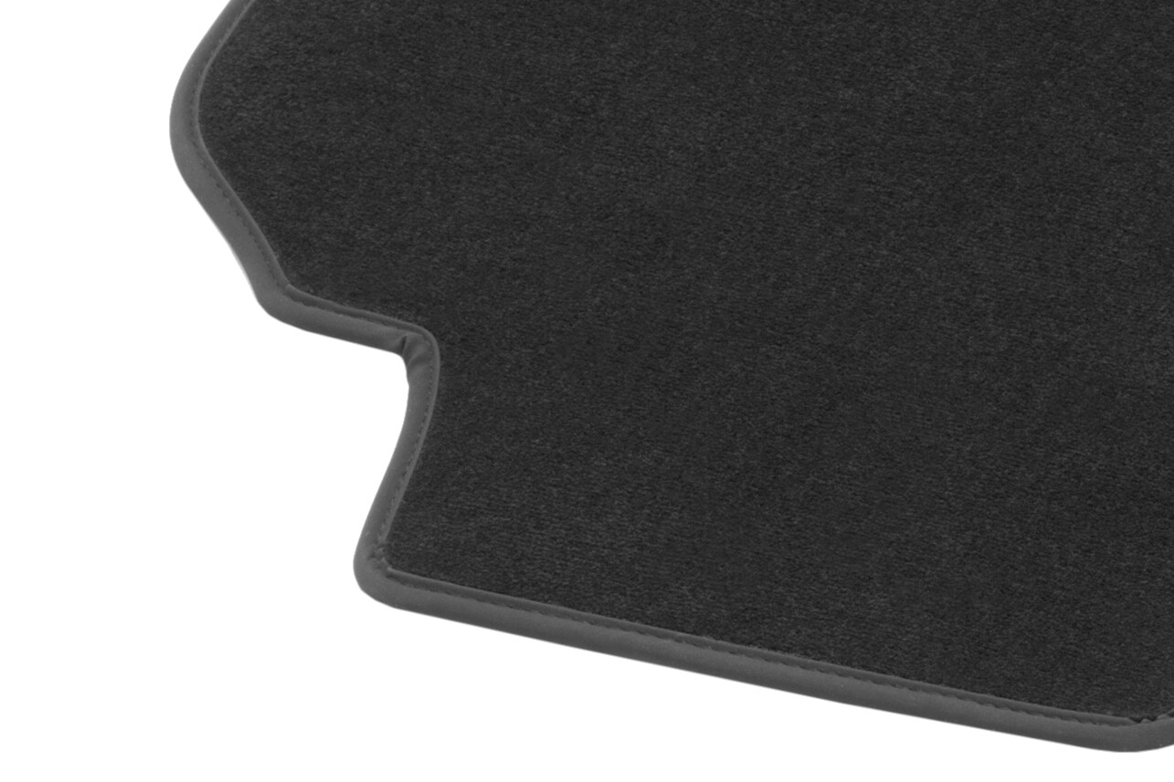 Tapis en velours Espace passagers, 3e rangée de sièges, 1 pièce - LL/RL, noir