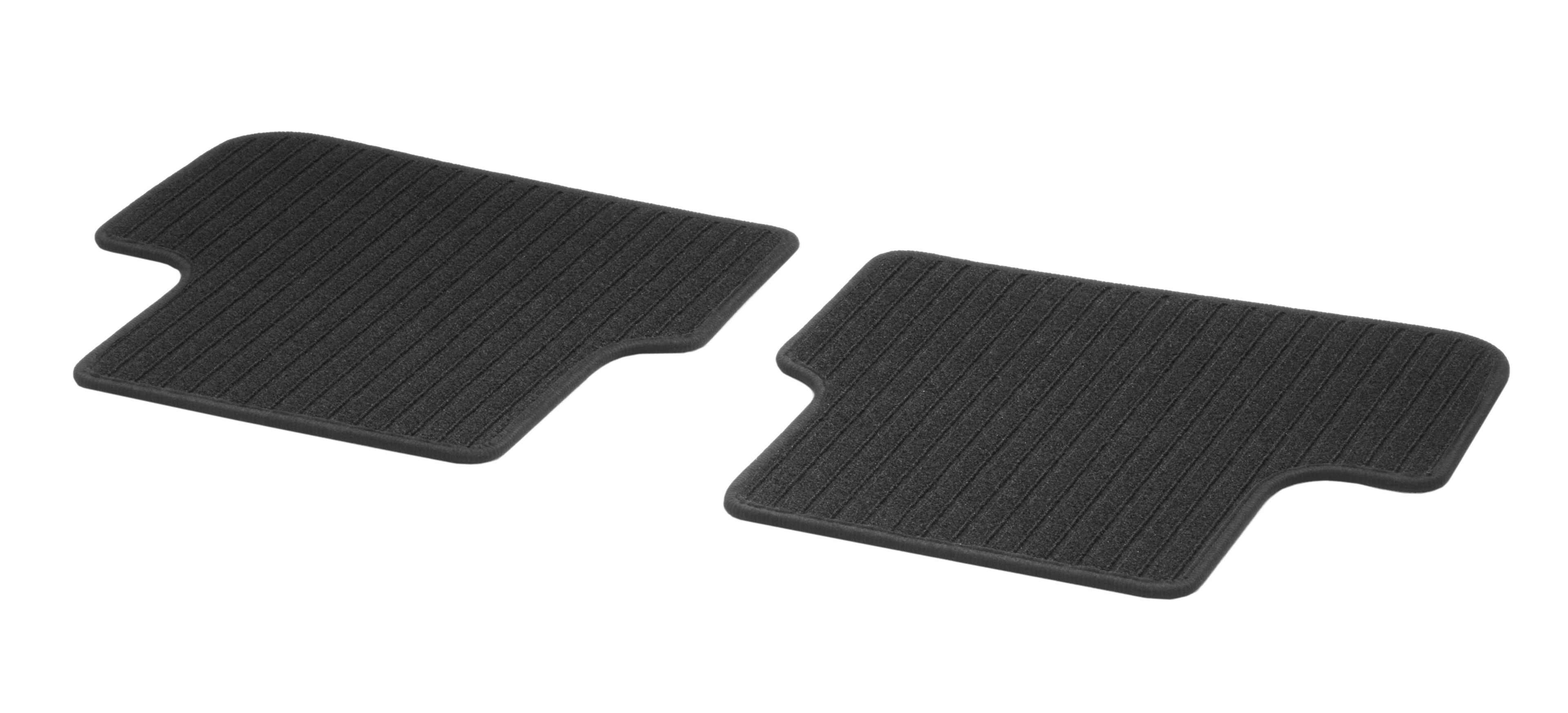 Tapis en reps CLASSIC, Arrière, 2 pièces - LL/RL, noir, Cadre noir