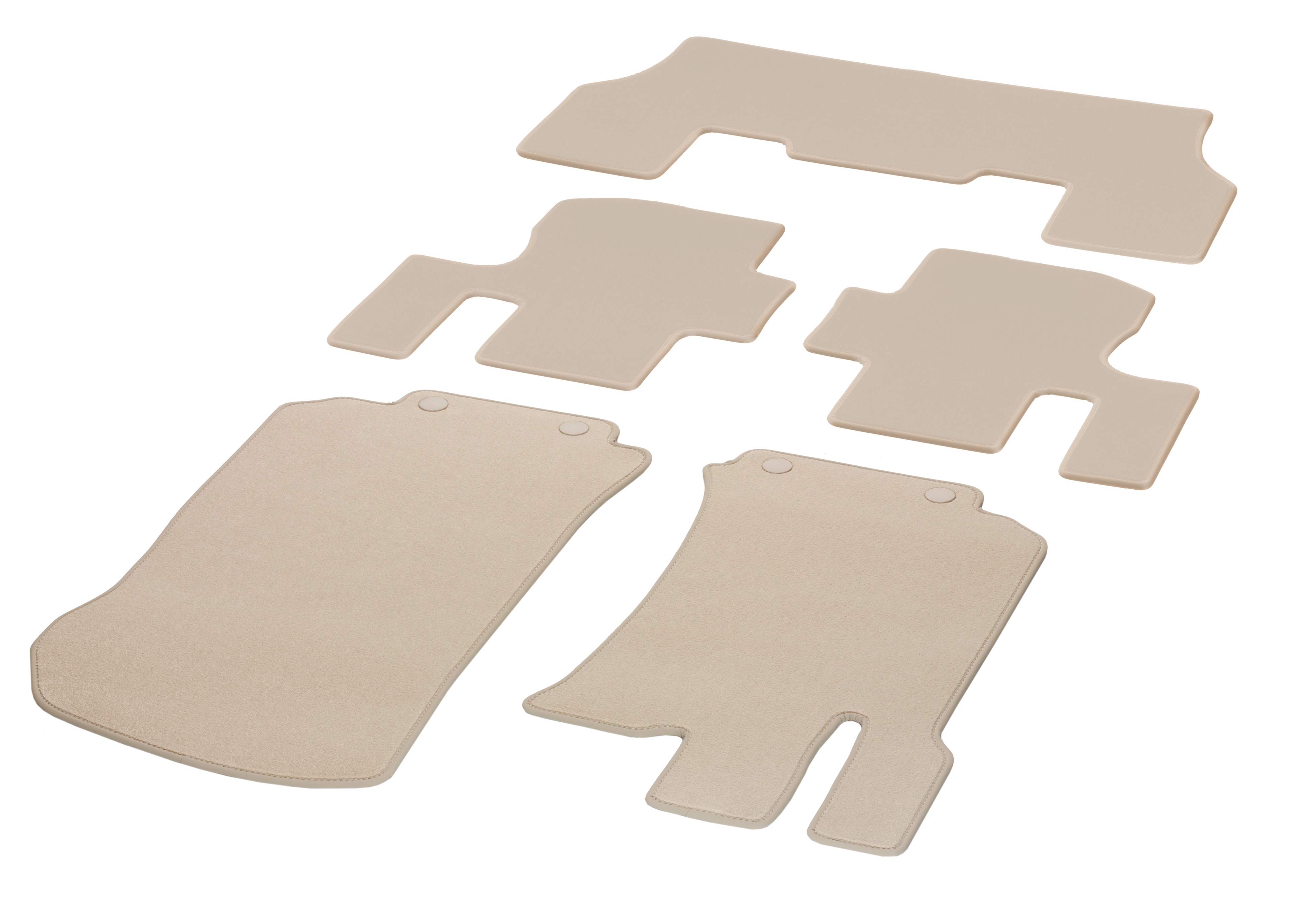 Tapis en velours CLASSIC, Kit, 5 pièces