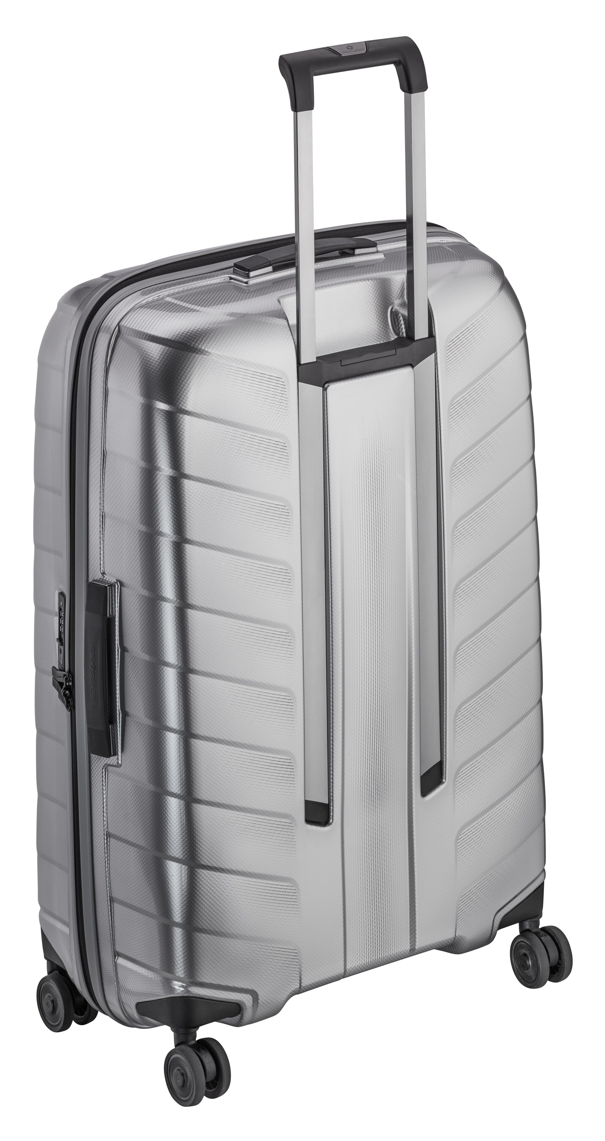 Valises, Spinner 75 - argenté, Polypropylène / Polyester, Samsonite, 97 l