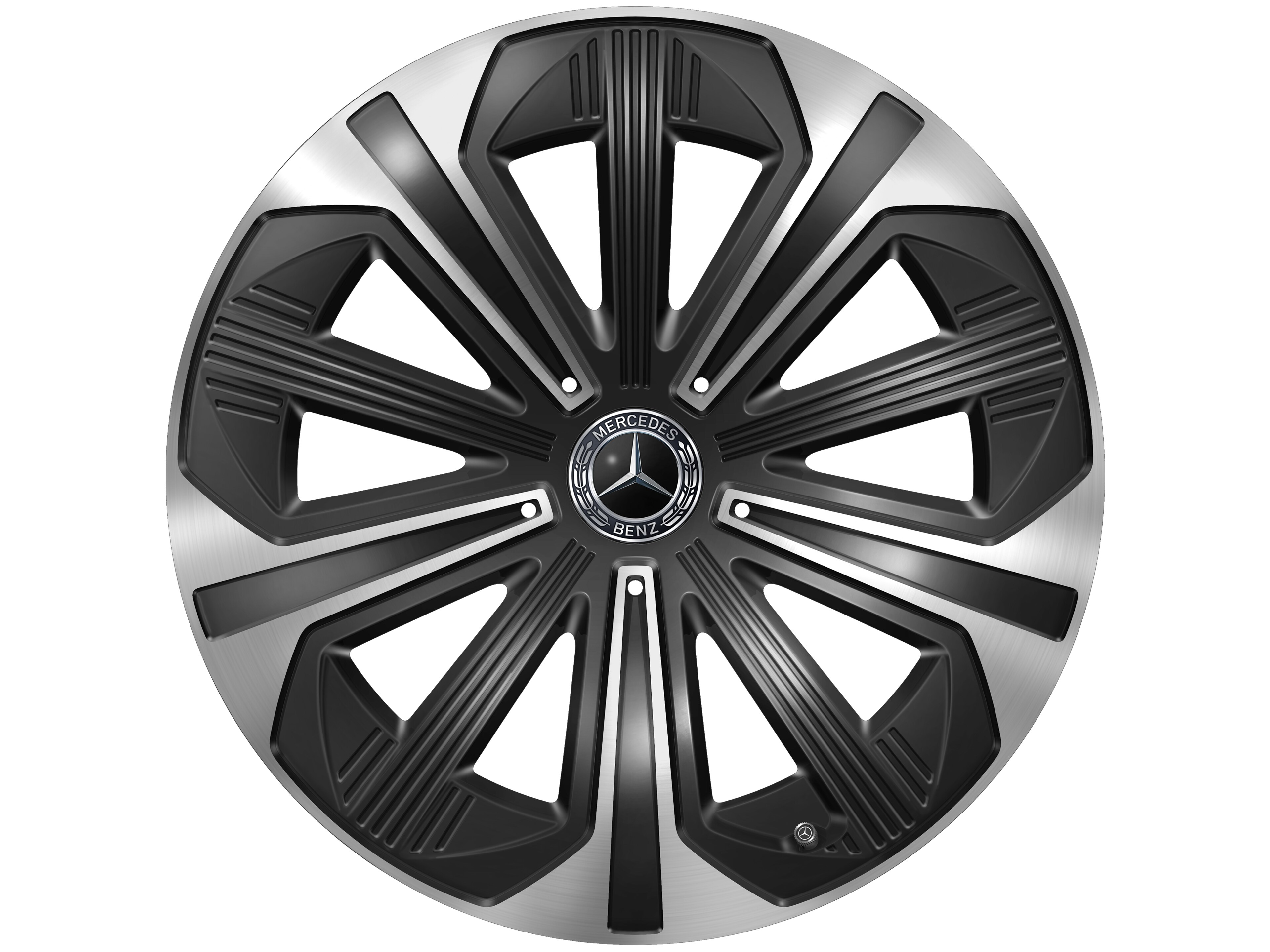 Enjoliveur de roue, pour jantes alliage, 1 pièce, 48,3 cm (19 pouces) - noir, Matière plastique, finition brillante, Peinture
