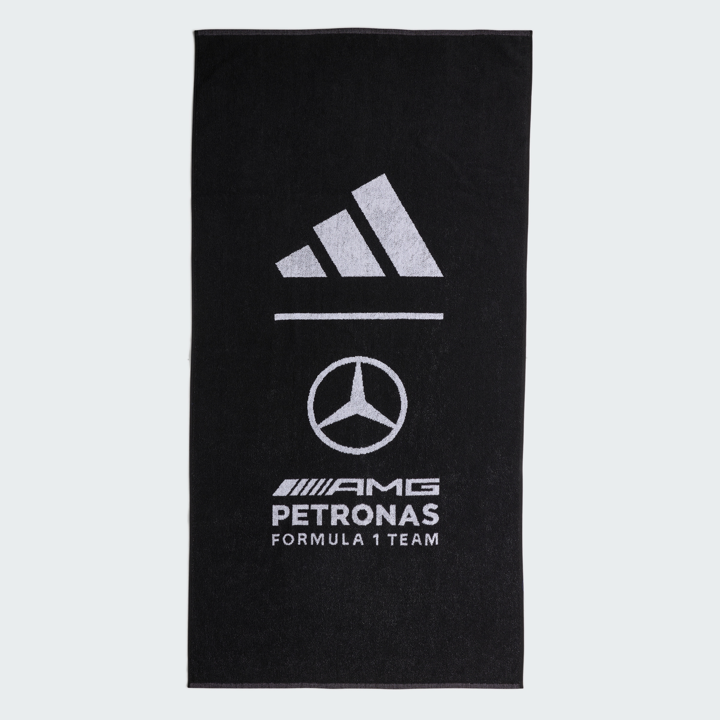 Serviette de toilette, Mercedes-AMG F1 - noir, Coton, adidas