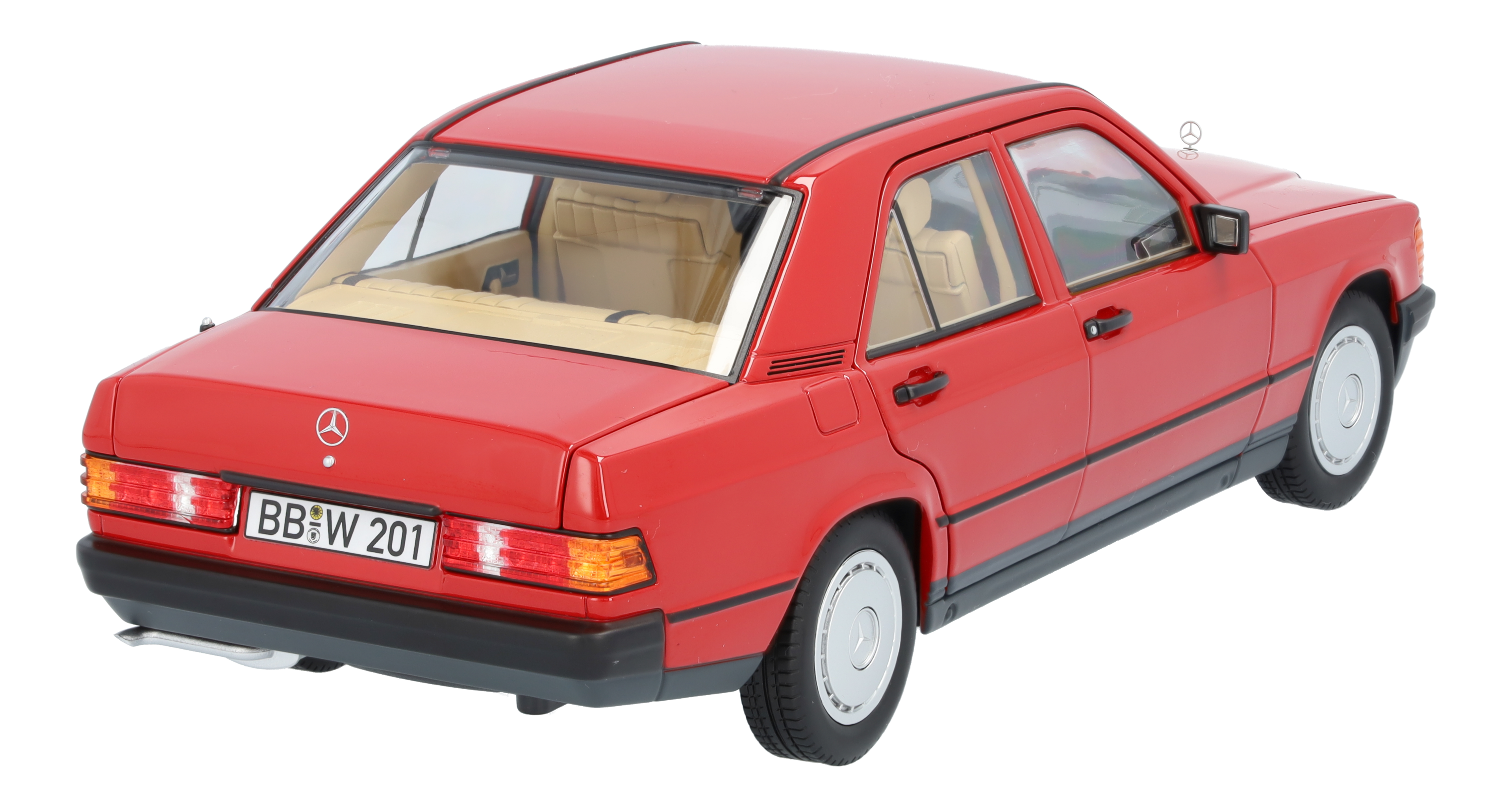 190 E W 201 (1982-1988) - rouge, Norev, 1:18