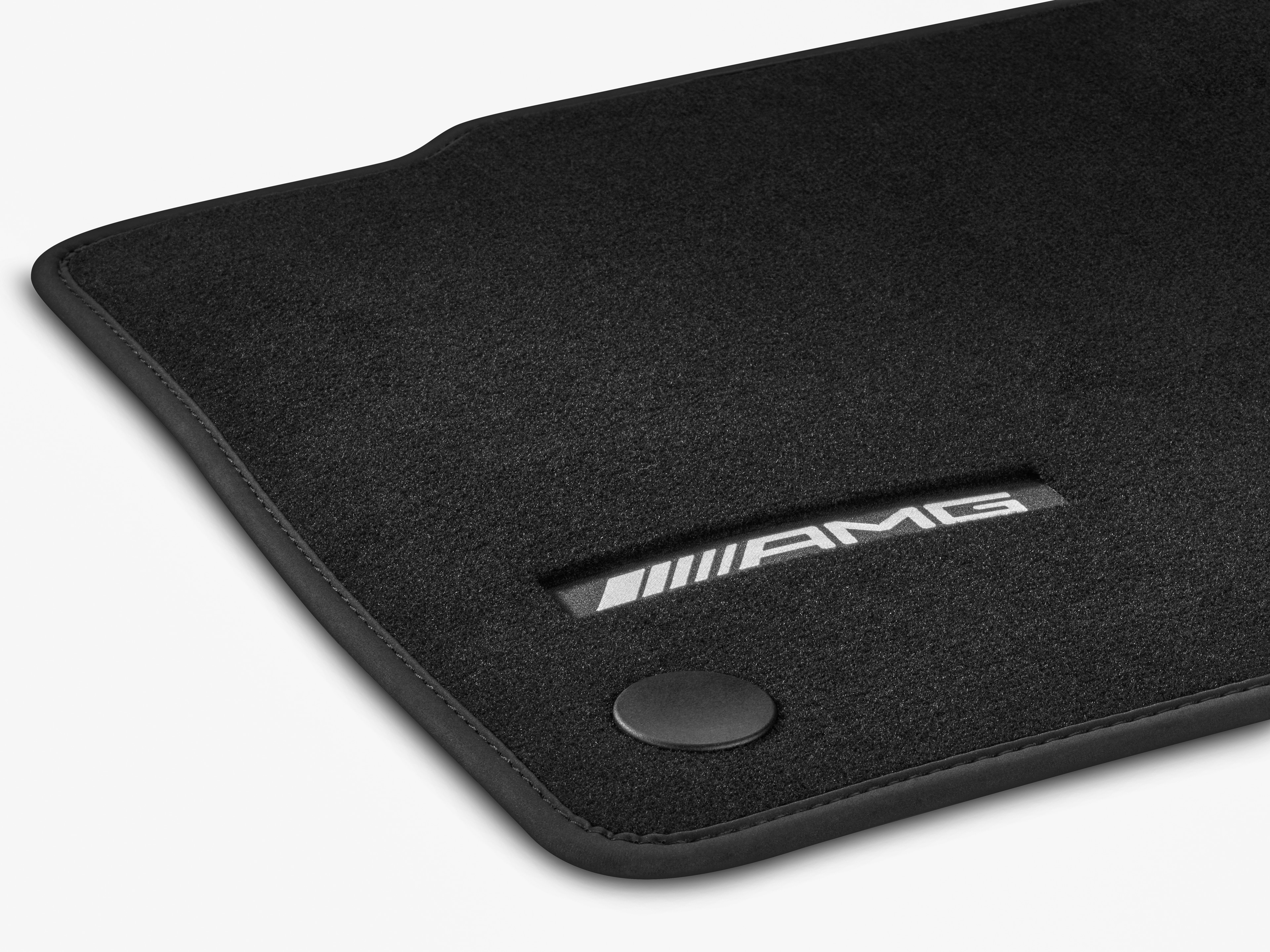 Tapis en velours AMG, Kit, 4 pièces - RL, noir, Cadre noir