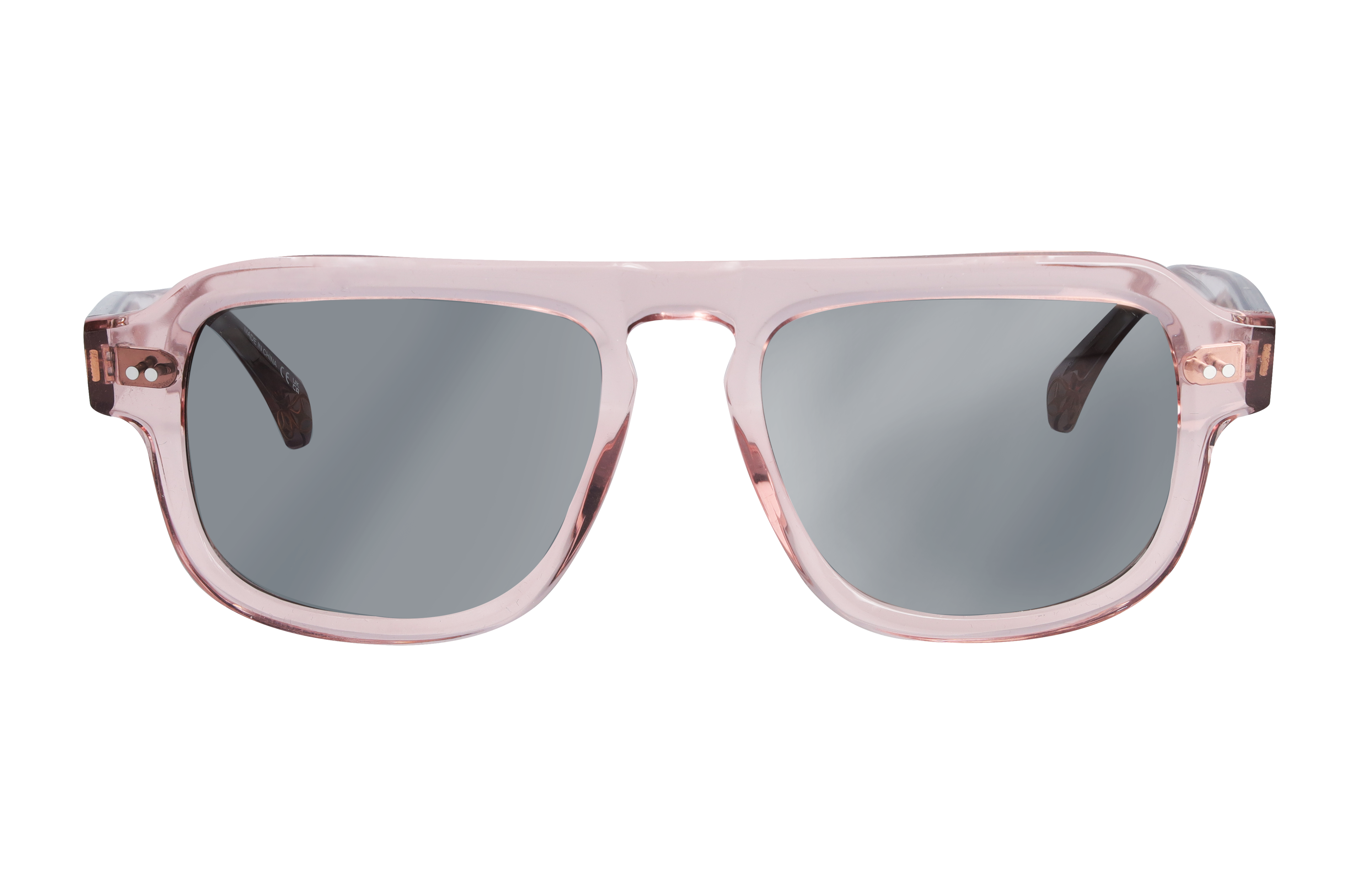Lunettes de soleil, Unisexe - vermeil / bronze, Acétate, transparent