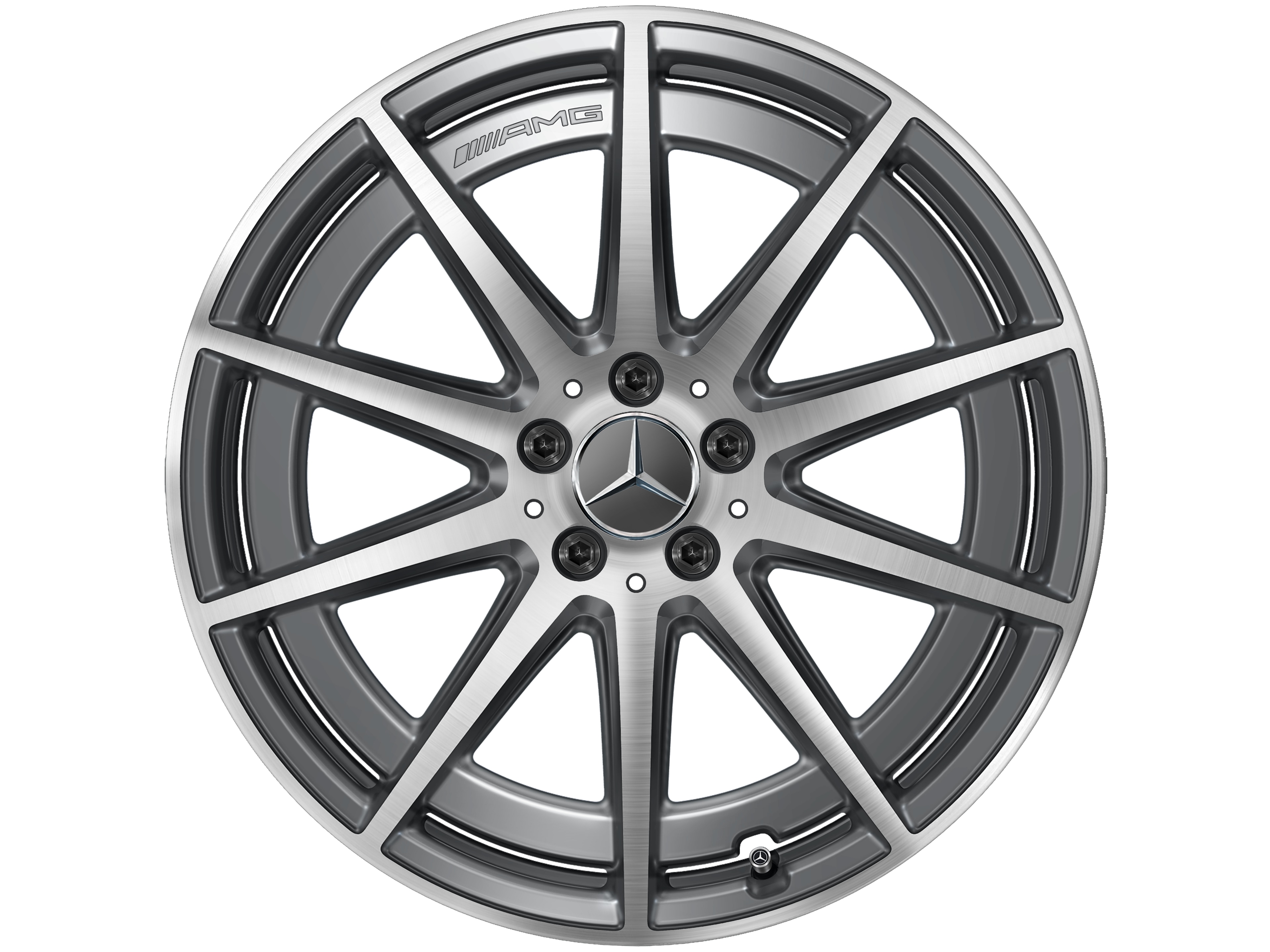 Jante AMG à 10 branches, 50,8 cm (20 pouces) - 9,5 J x 20 ET 45, gris tantale, finition brillante