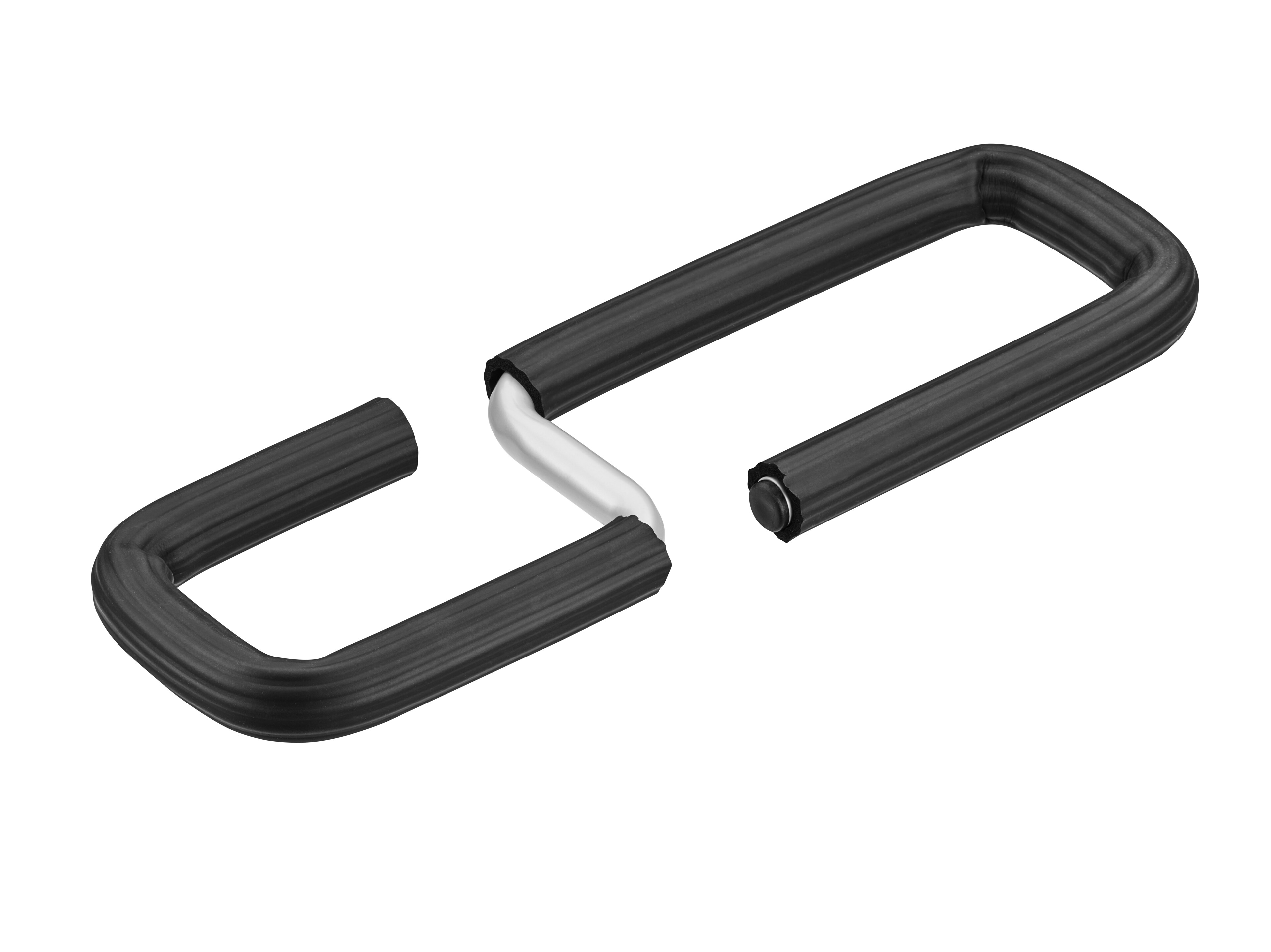 Porte-échelle, Adaptateur - Acier / Caoutchouc, noir / argenté