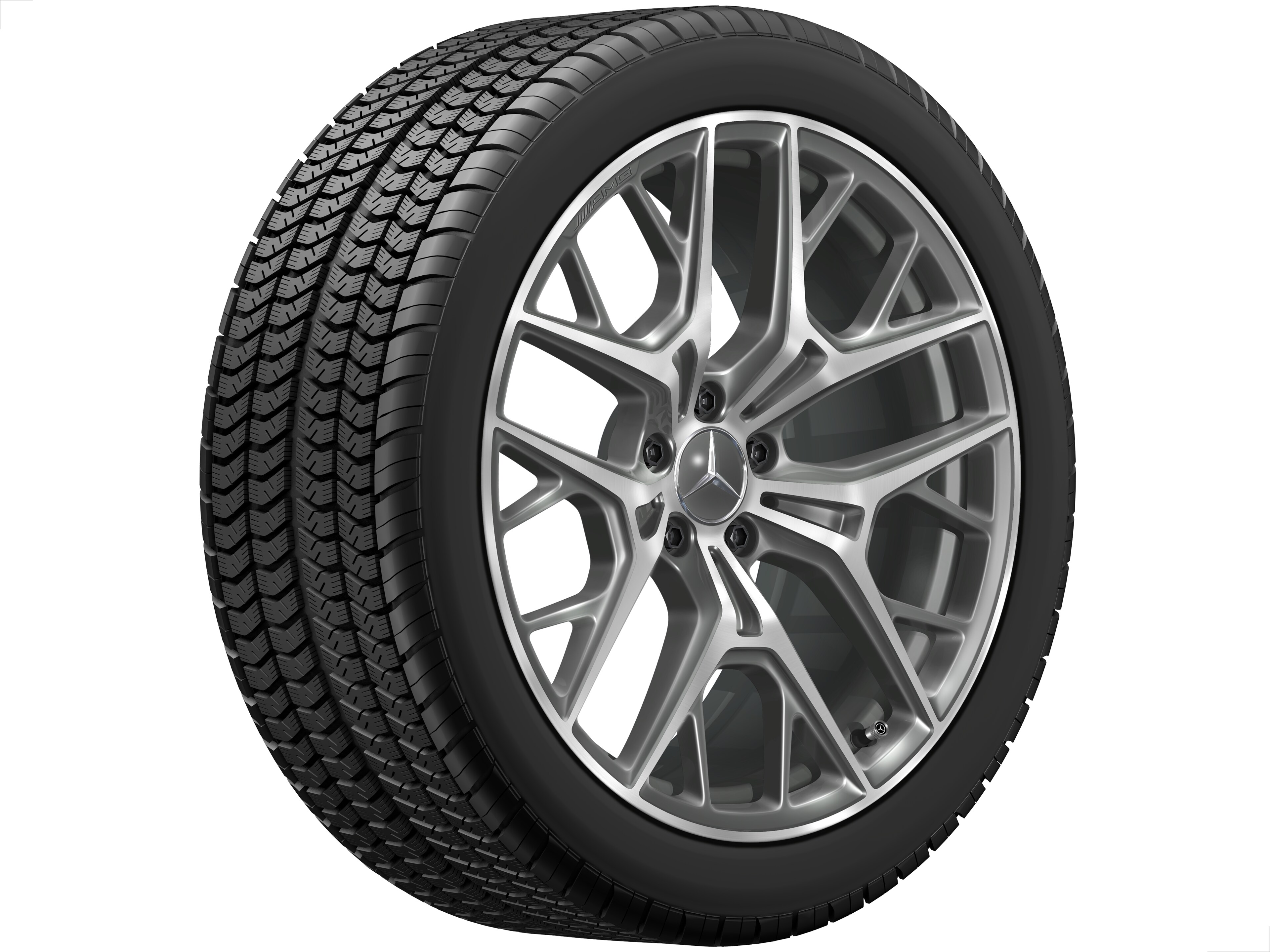 Jante alliage AMG, Jante en Y, 50,8 cm (20 pouces) - 9 J x 20 ET 34, gris Himalaya, finition brillante