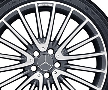 Jante AMG multibranches, 50,8 cm (20 pouces) - 8 J x 20 ET 43,5, gris titane, finition brillante