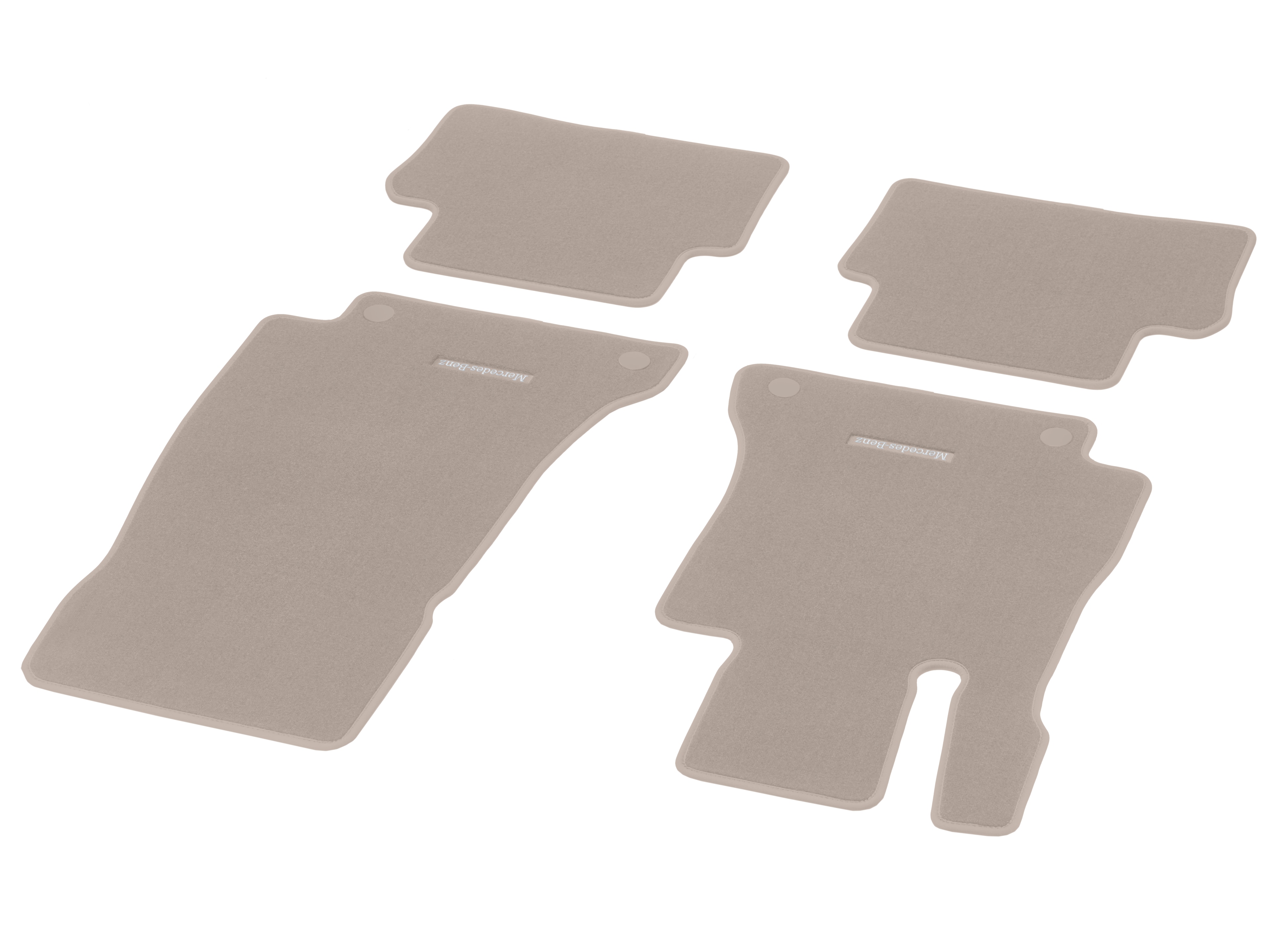 Tapis de sol en velours, CLASSIC, Kit, 4 pièces - LL, beige macchiato