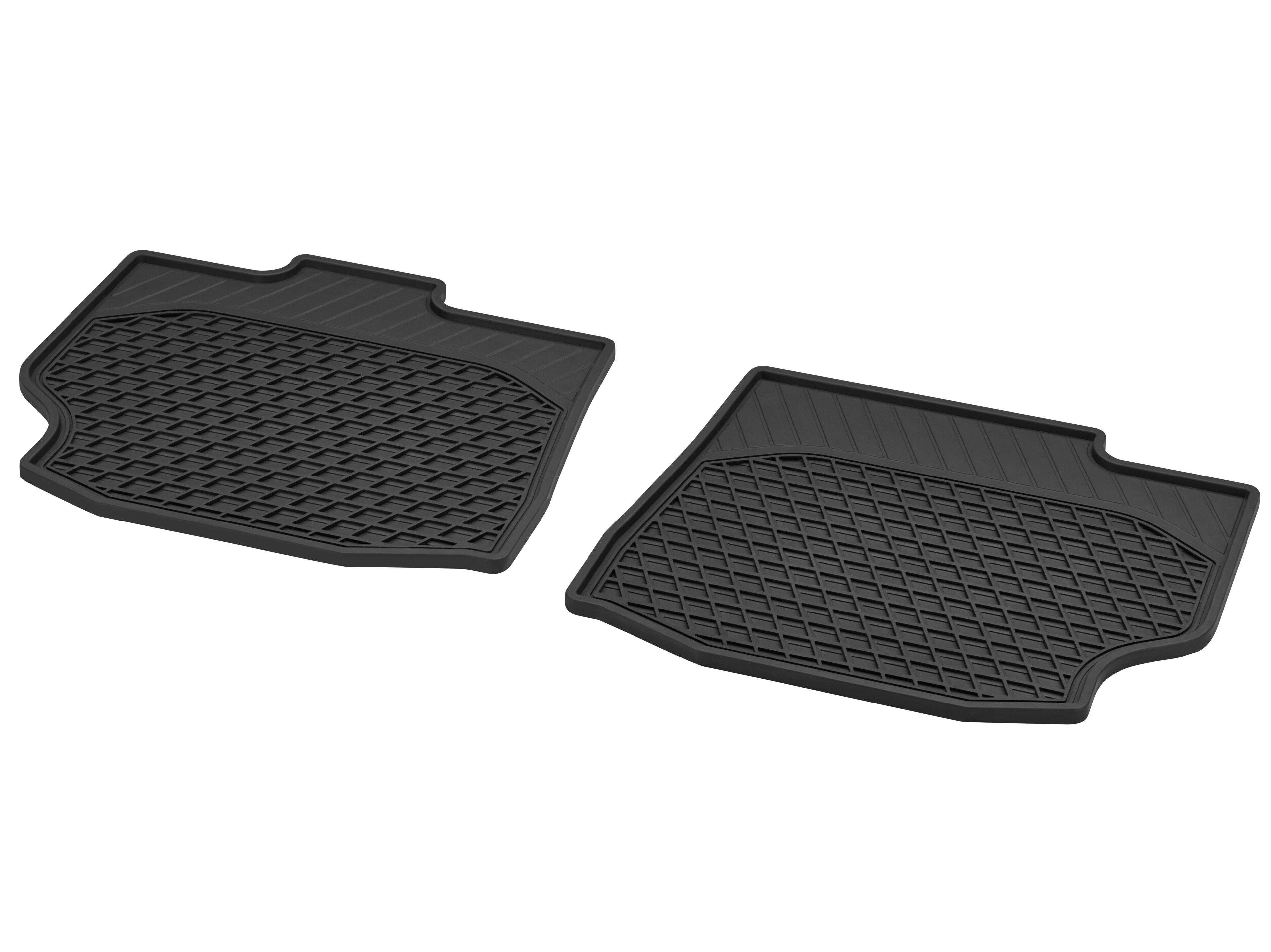 Tapis toutes saisons Arrière, 2 pièces, Longueur 1 - LL/RL, noir