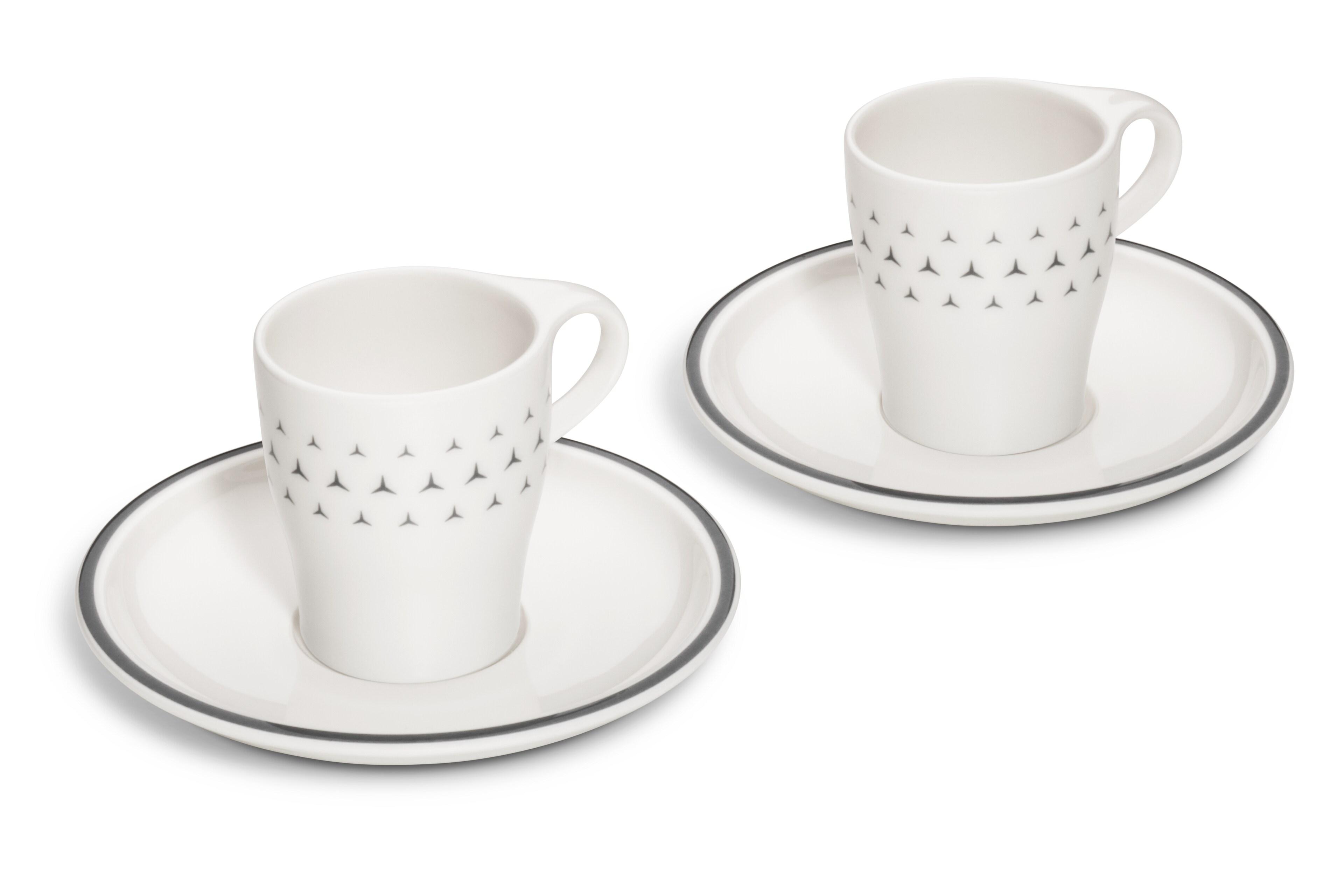 Tasses expresso, Jeu de 2 - blanc, Porcelaine, 90 ml, null